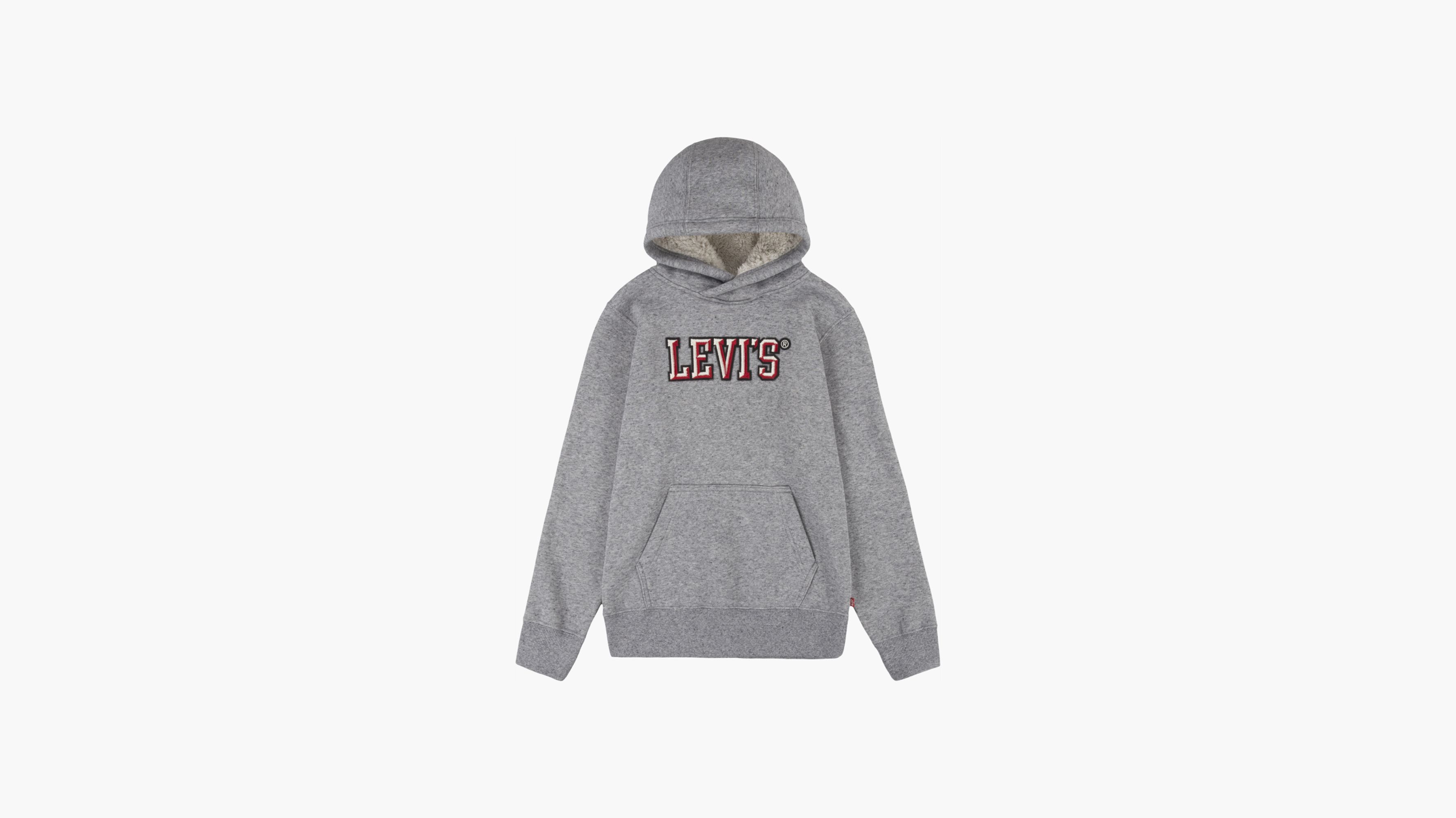 Levi's® Sherpa Lined Pullover Big Boys Hoodie S-XL 1