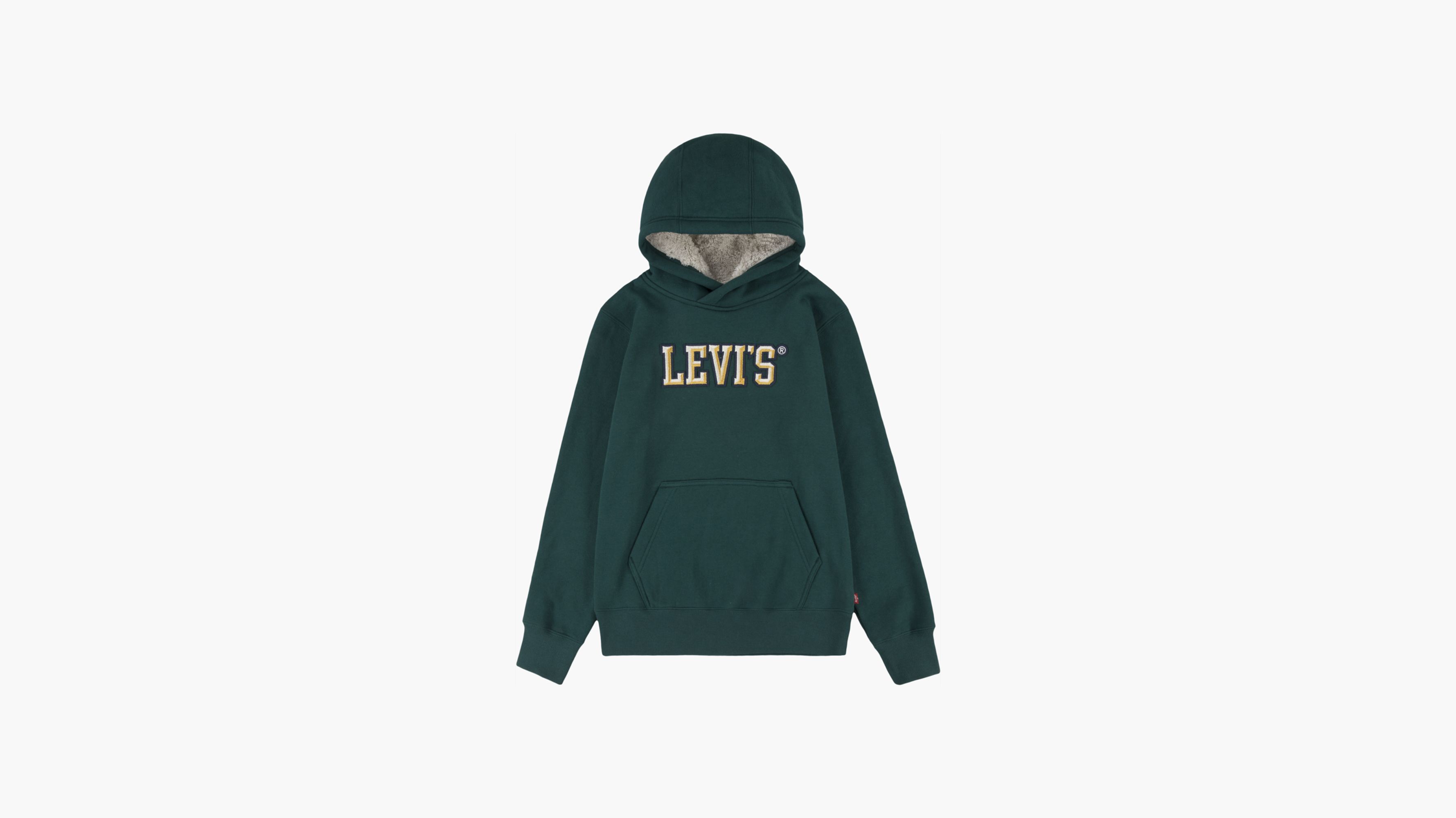 Levi's® Sherpa Lined Pullover Big Boys Hoodie S-XL 1