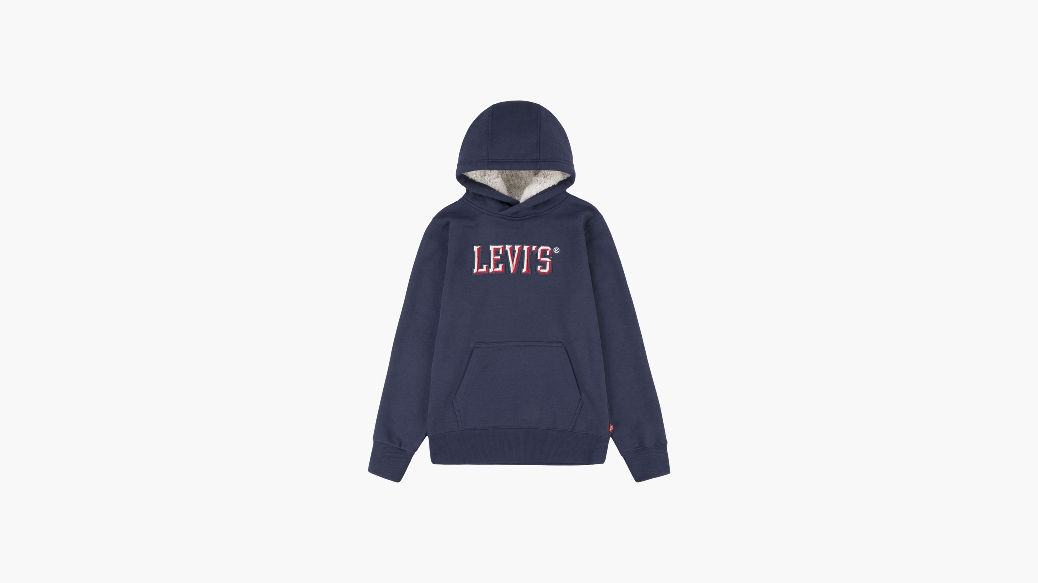 Levi's® Sherpa Lined Pullover Big Boys Hoodie S-XL 1