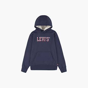Levi's® Sherpa Lined Pullover Big Boys Hoodie S-XL 1