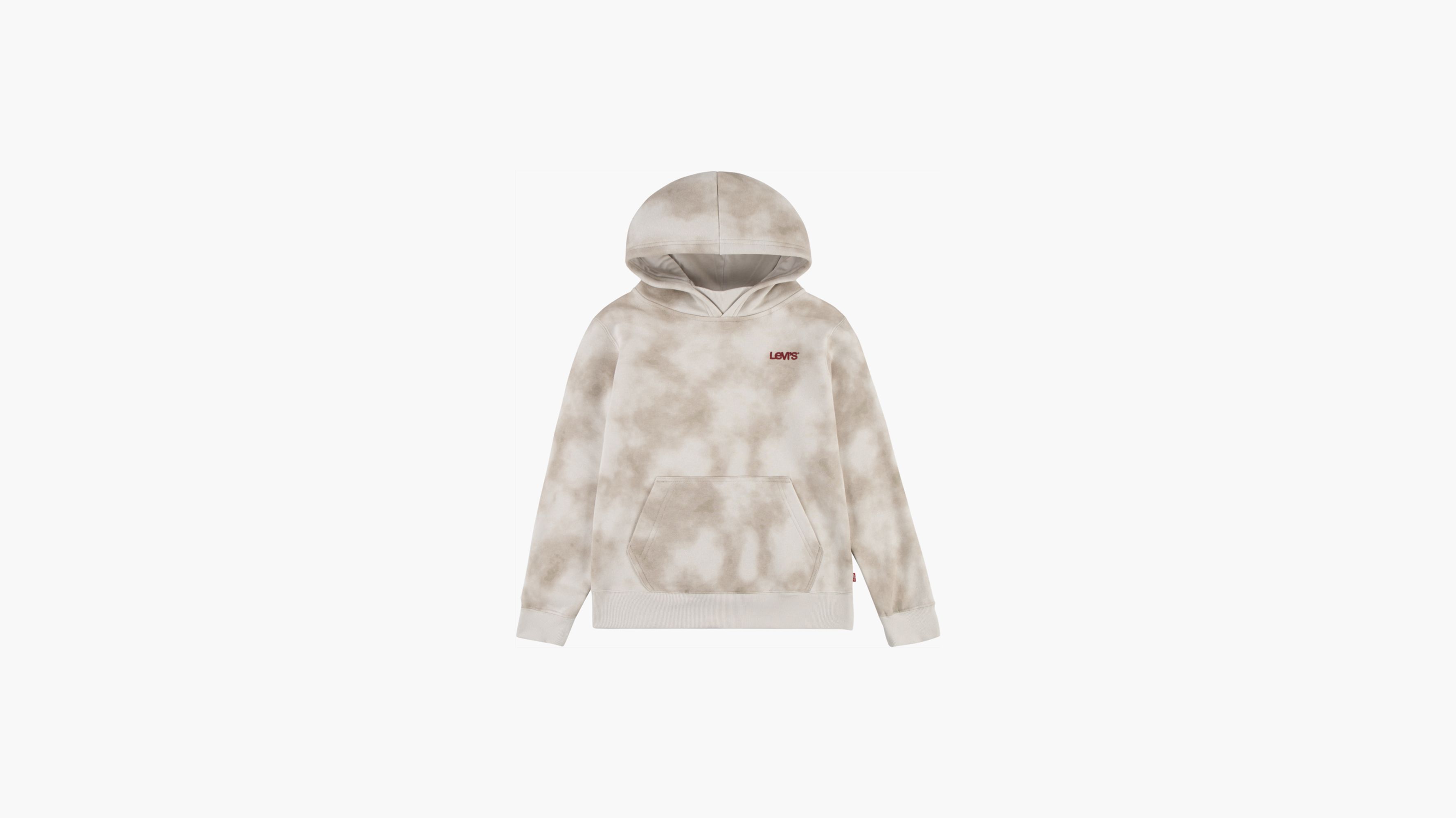 Levi's® Haze Effect Logo Hoodie Big Boys 8-20 - Grey | Levi's® US