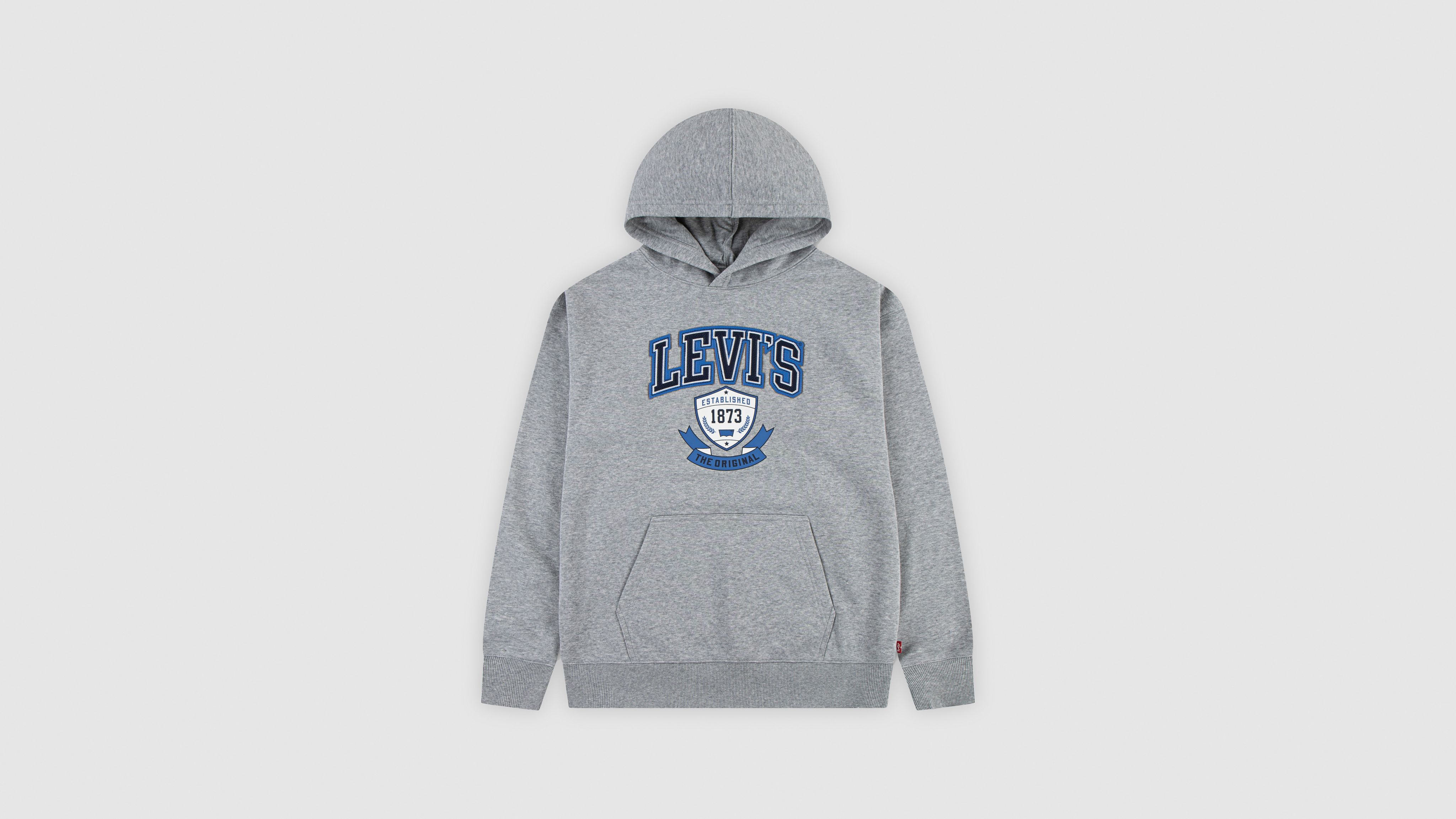 Levi's Authentic Prep Hoodie Little Boys 4-6x 7 In Gray