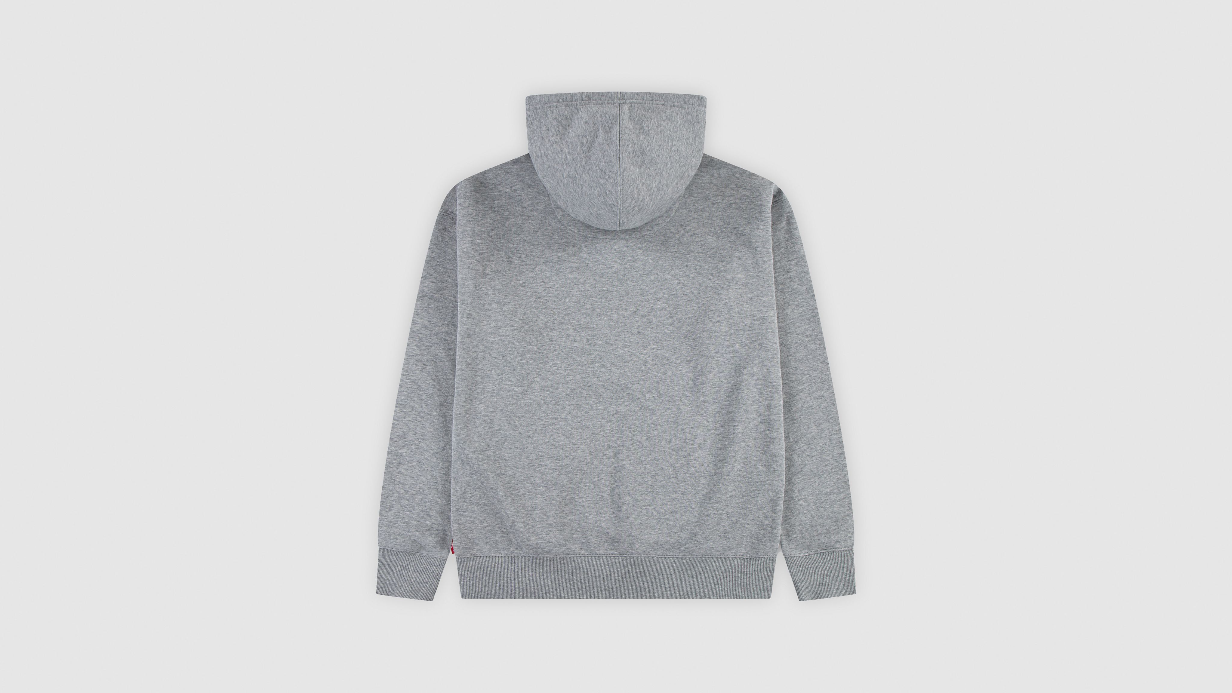 Levi's Authentic Prep Hoodie Big Boys S-xl Xl In Gray