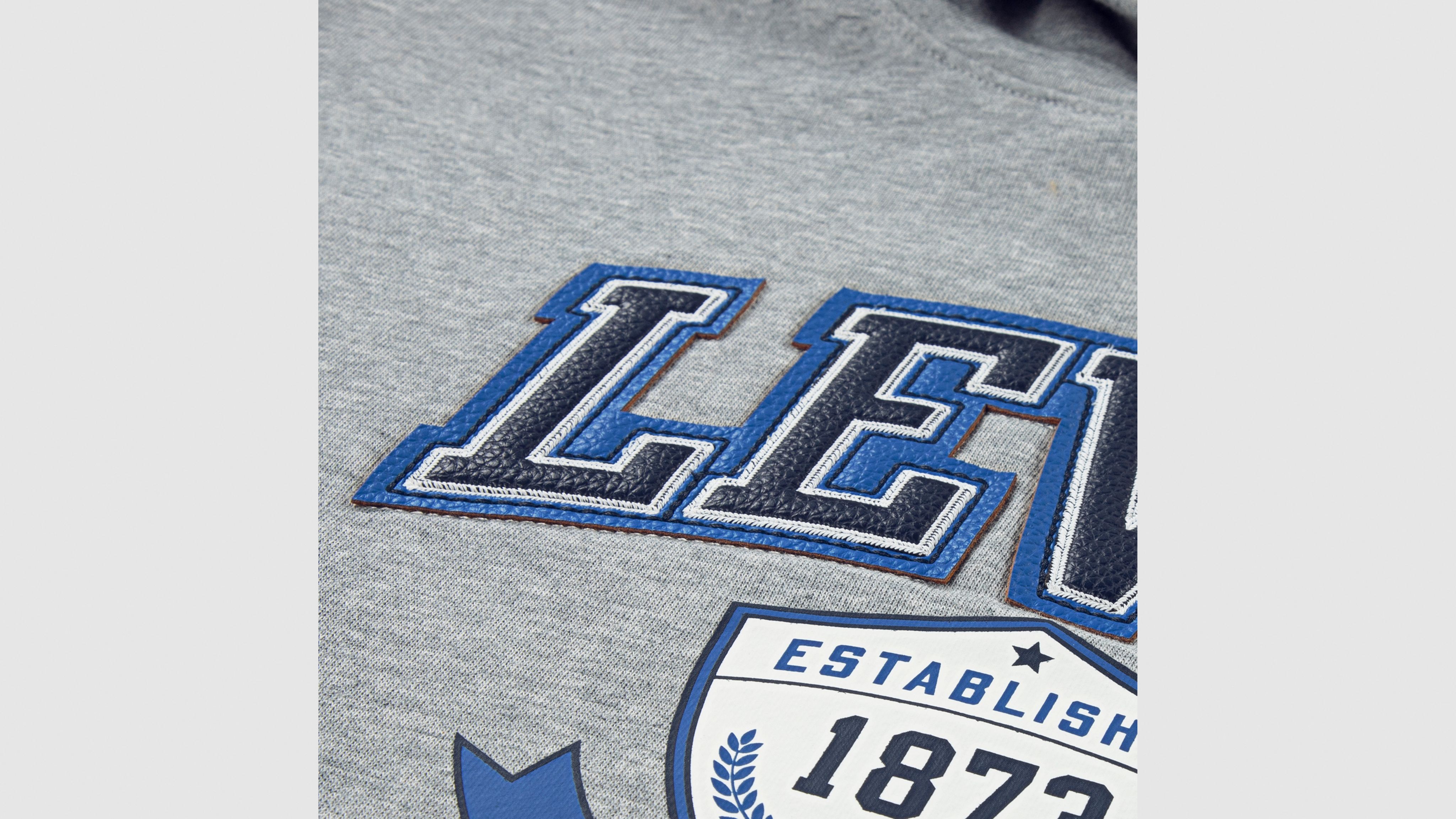 Levi's Authentic Prep Hoodie Big Boys S-xl Xl In Gray