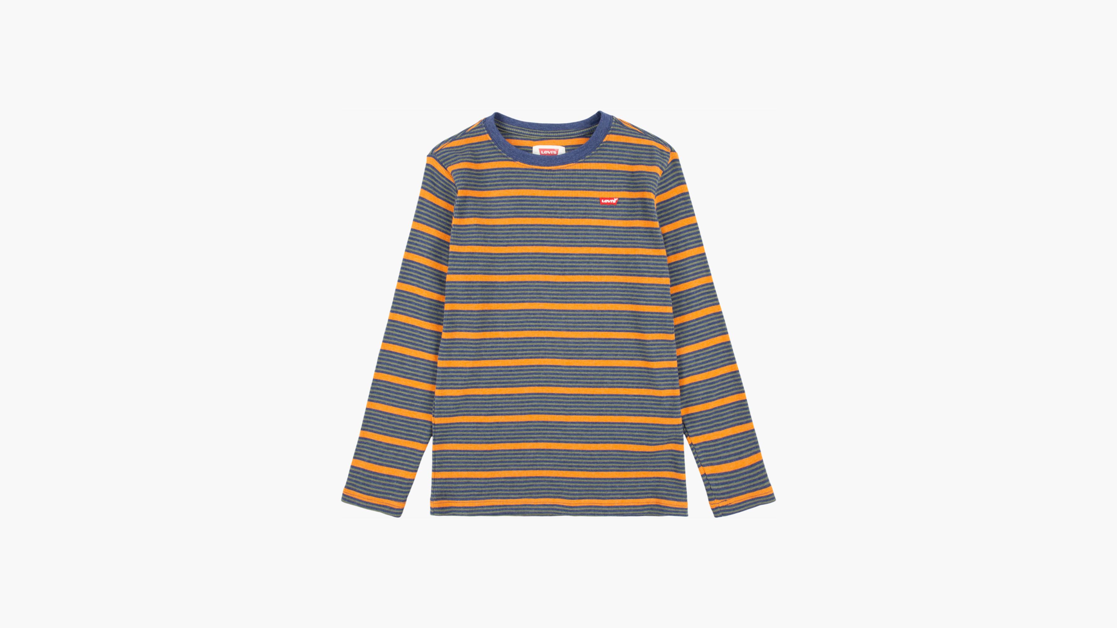 Stripe Thermal Long Sleeve T-Shirt Big Boys 8-20