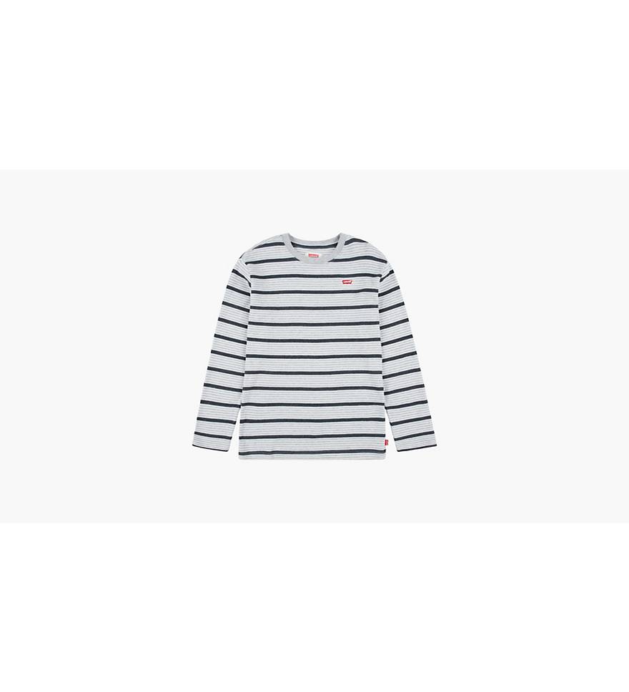 Stripe Thermal Levi\'s® - T-shirt Boys Big | Long Grey 8-20 Sleeve US