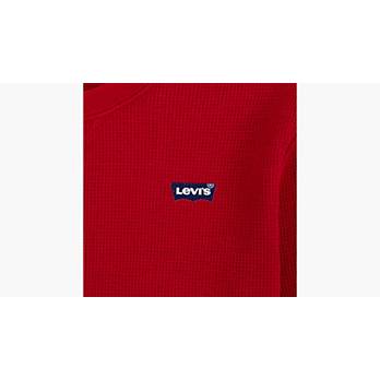 Long Sleeve Thermal Shirt Big Boys S-xl - Red