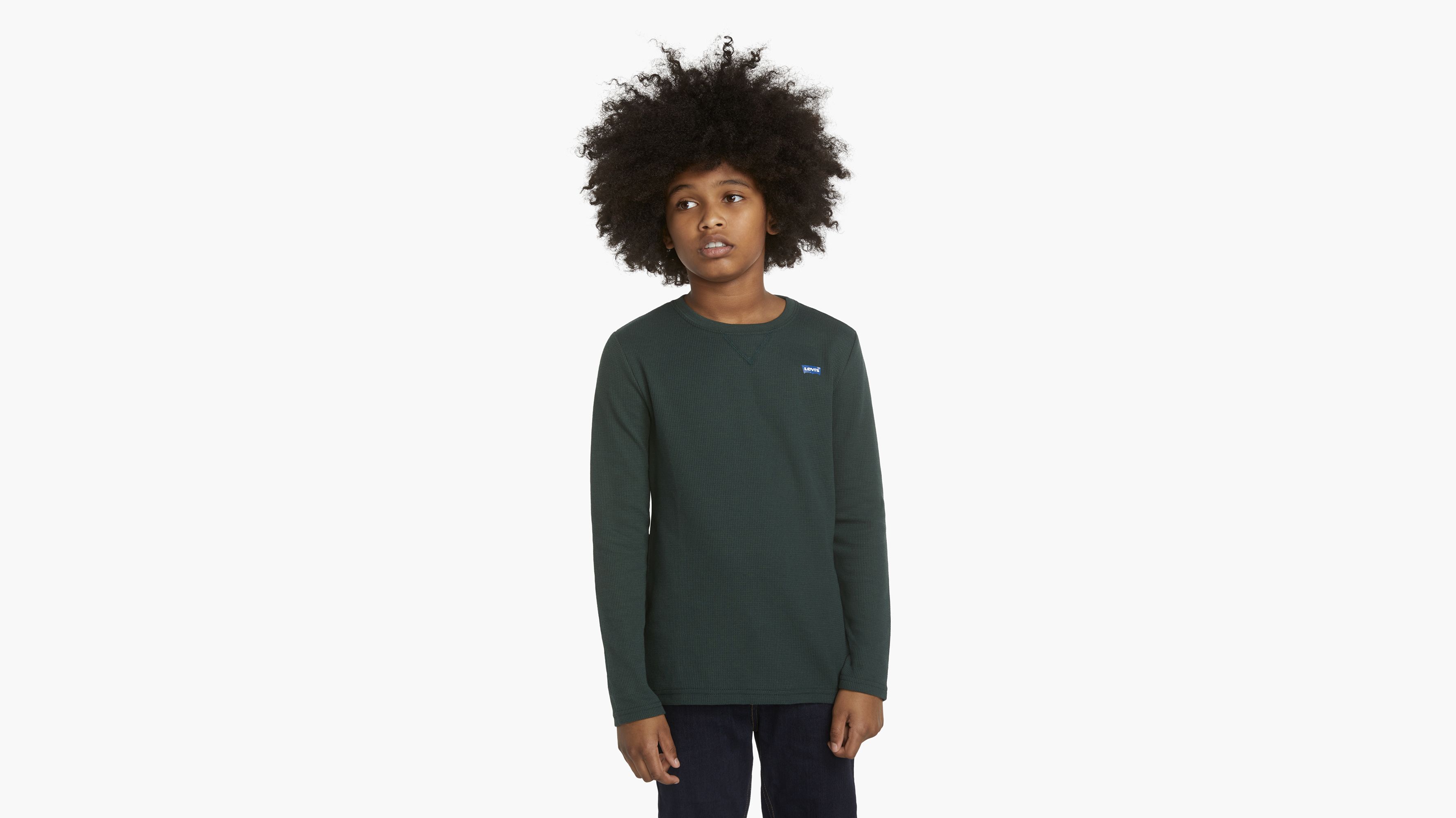 Long Sleeve Thermal Shirt Big Boys Sxl Green Levi's® US
