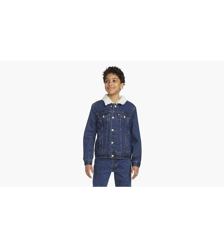 Levi's - Baby Boys Blue Fleece Lined Denim Jacket