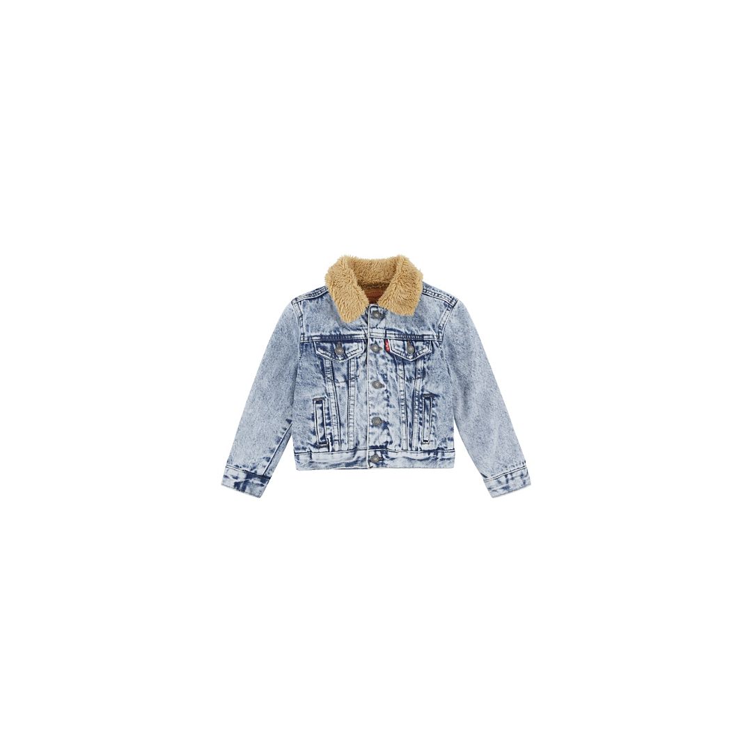 Levi's Levis Sherpa Trucker Jacket Toddler Boys 2t-4t 3t In Blue