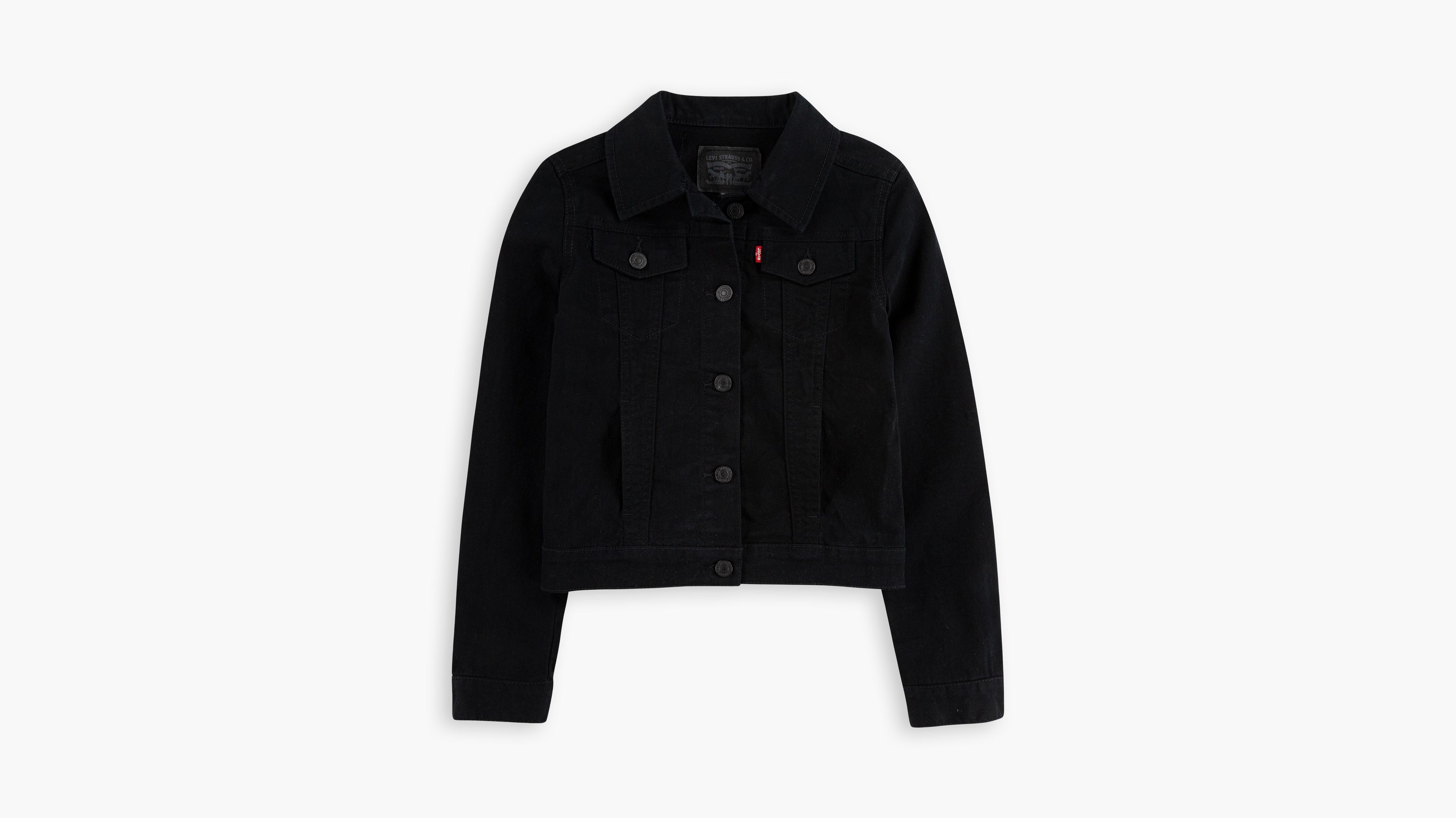 Big Boys (s-xl) Denim Trucker Jacket - Black | Levi's® US