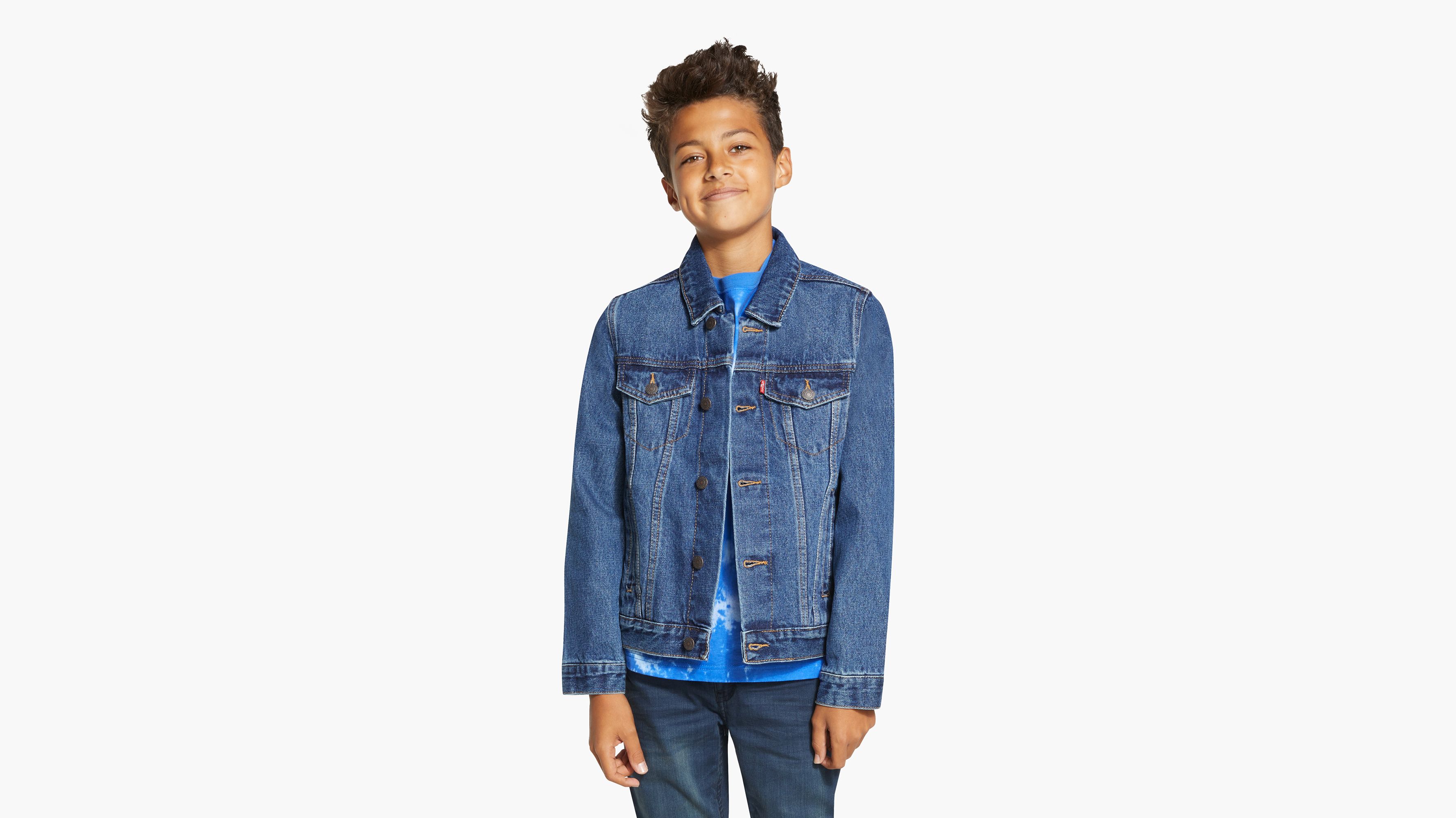 Levi's Big Boys Hooded Trucker Jacket