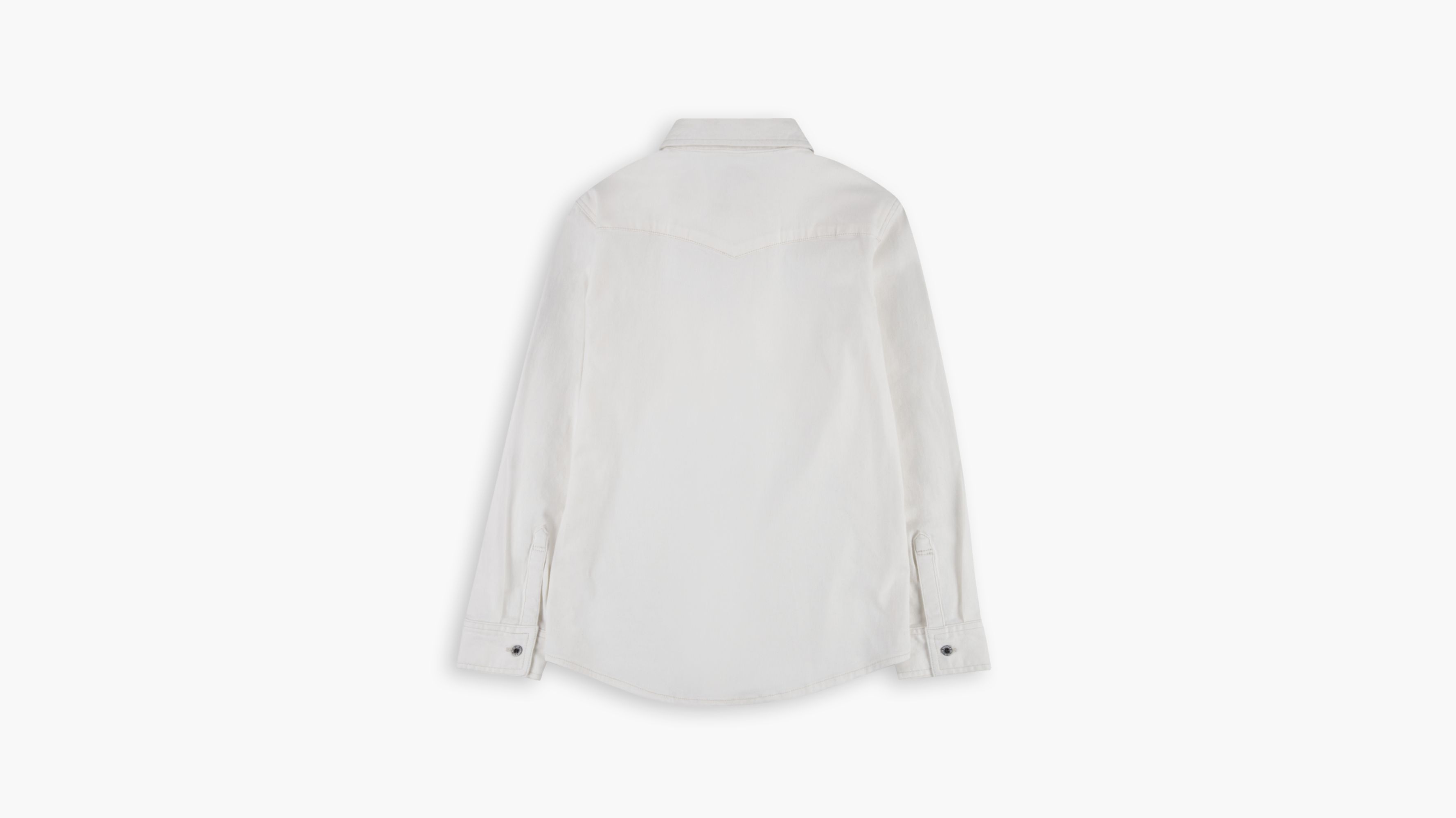 Long Sleeve Western Button Up Big Boys Shirt S-XL 2