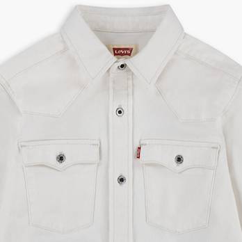 Long Sleeve Western Button Up Big Boys Shirt S-XL 3