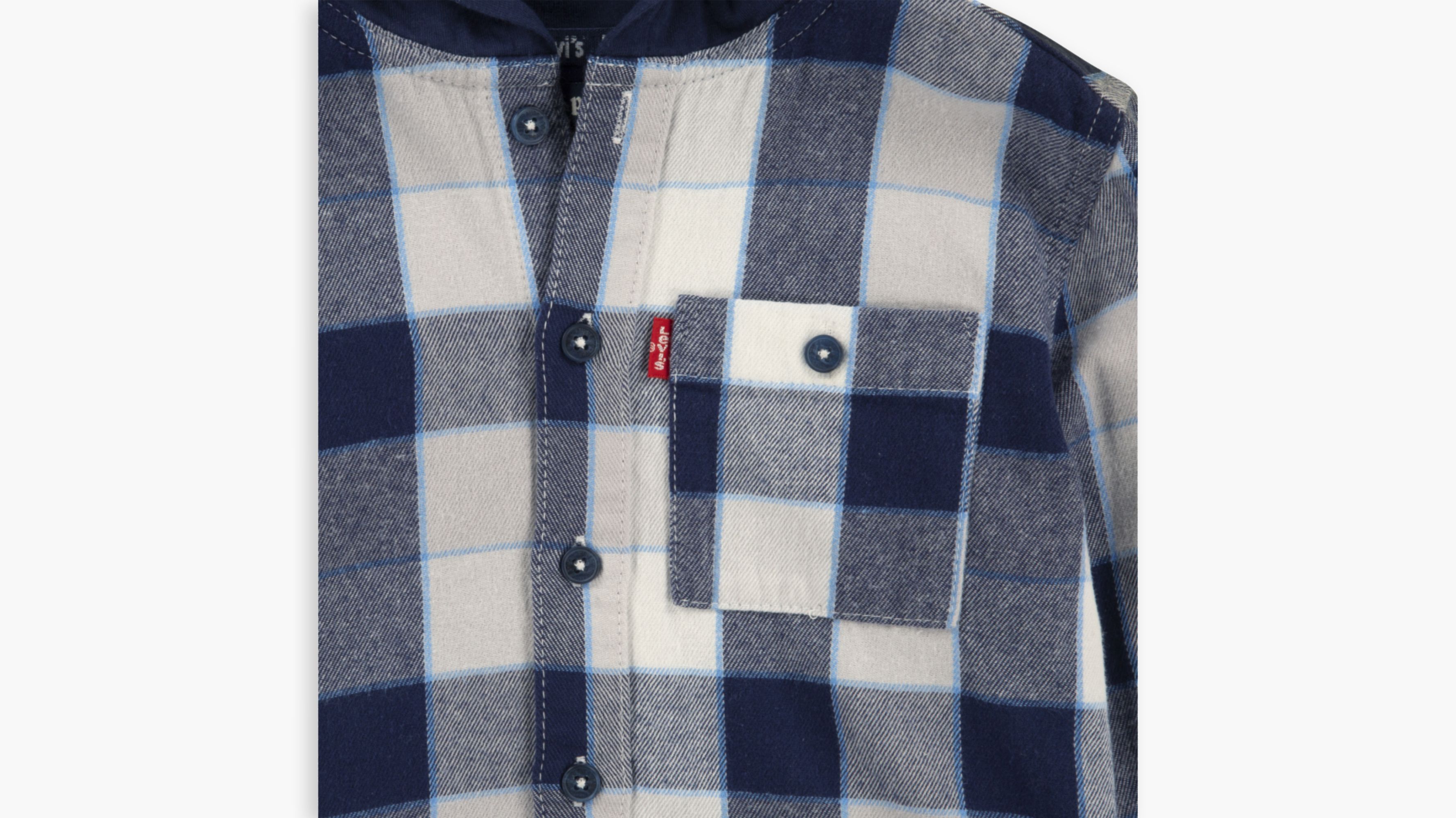 Levi's® Hooded Button Up Big Boys Shirt S-XL 3