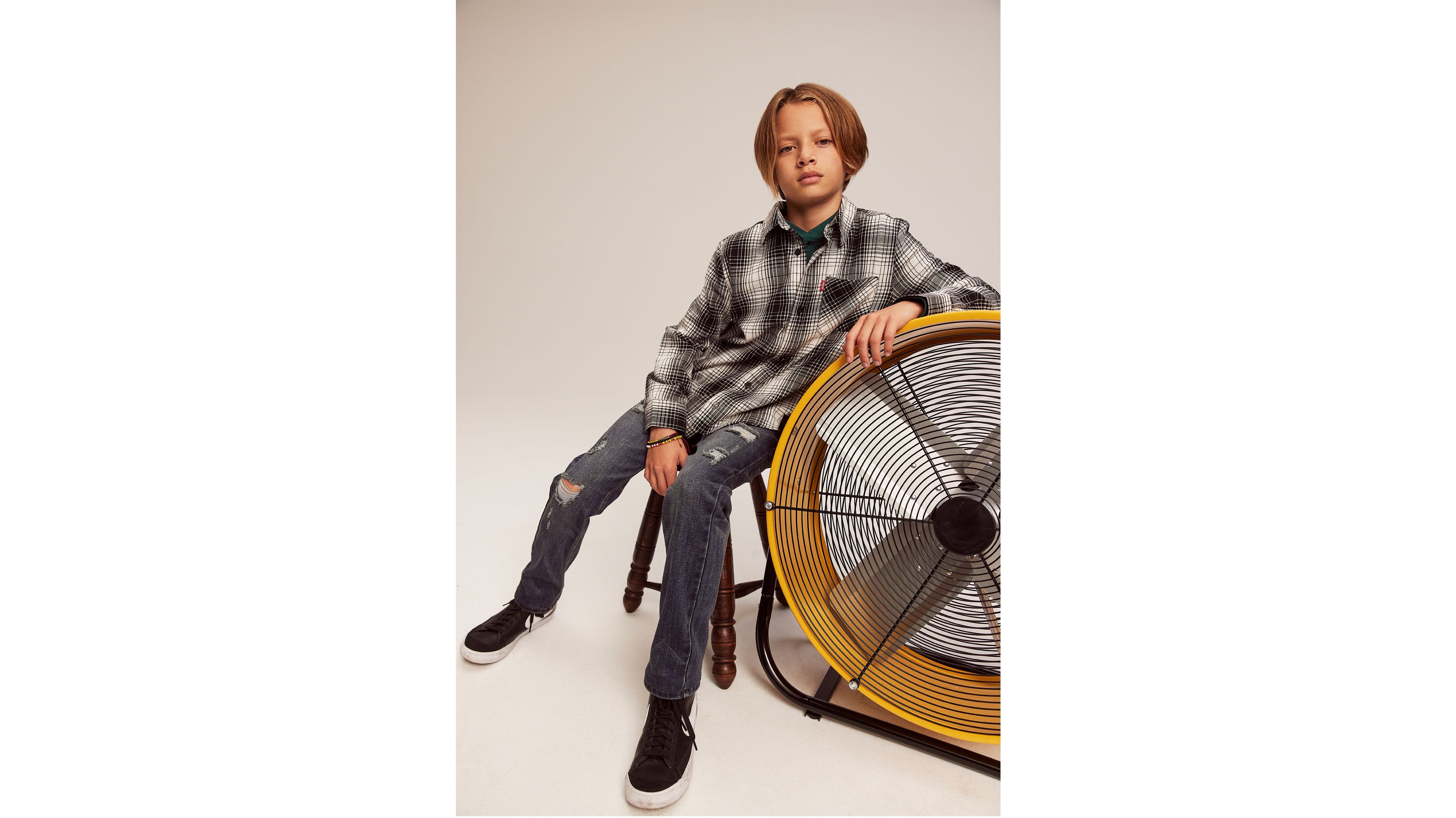 Long Sleeve Flannel Shirt Big Boys S-XL 7