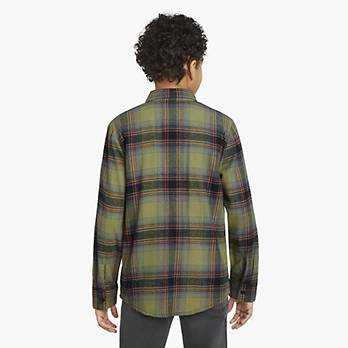 Long Sleeve Flannel Shirt Big Boys S-XL 3