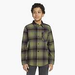 Long Sleeve Flannel Shirt Big Boys S-XL 2