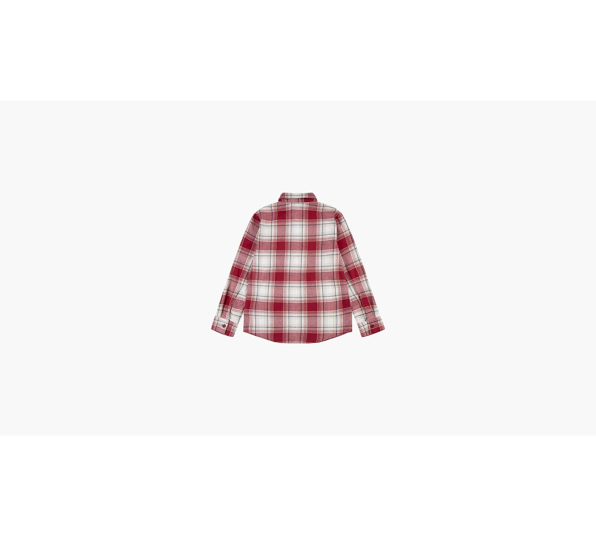 Long Sleeve Flannel Shirt Big Boys S-xl - Red | Levi's® US