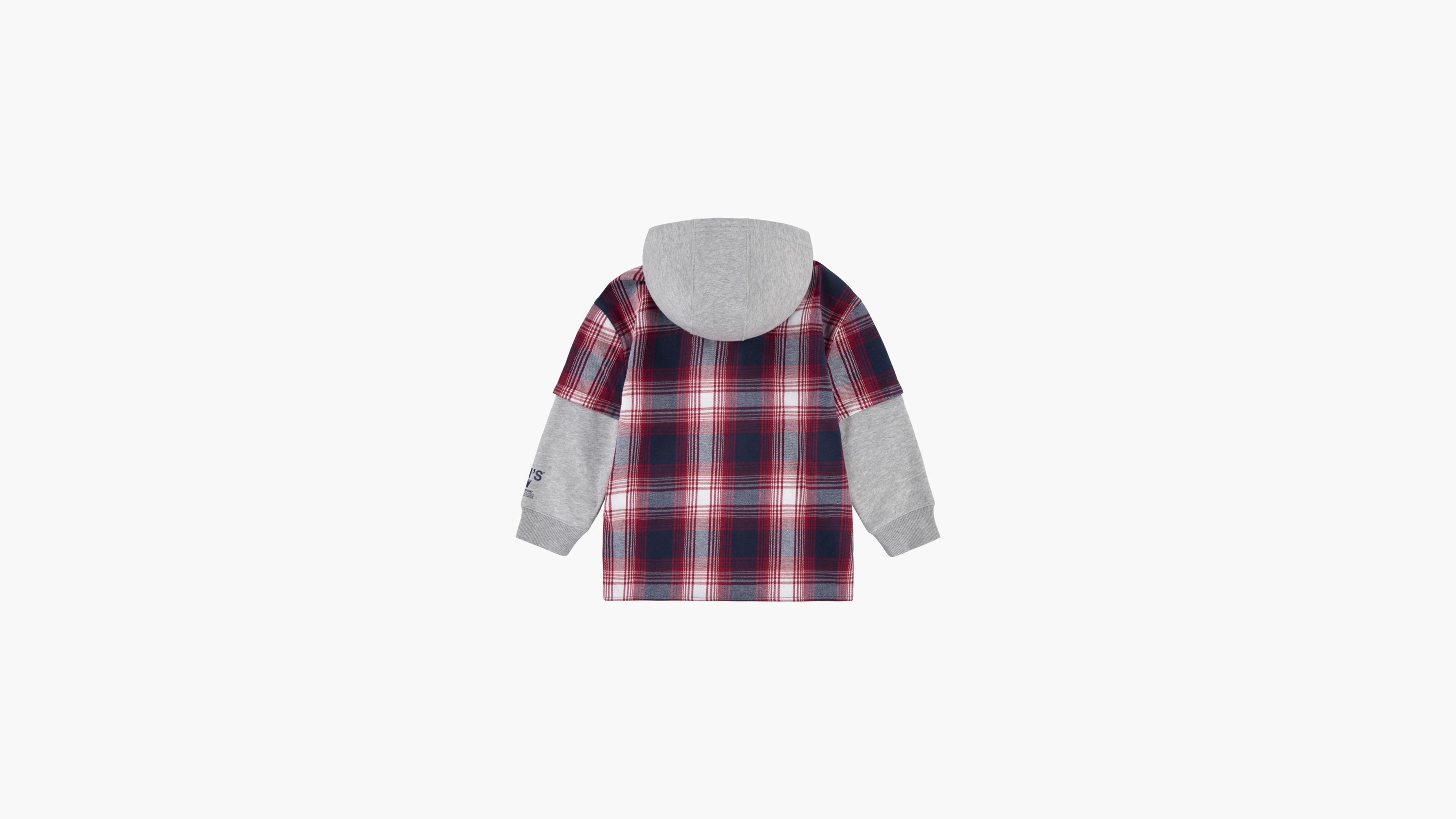 Hooded Woven Shirt Big Boys 8-20 - Red | Levi's® US