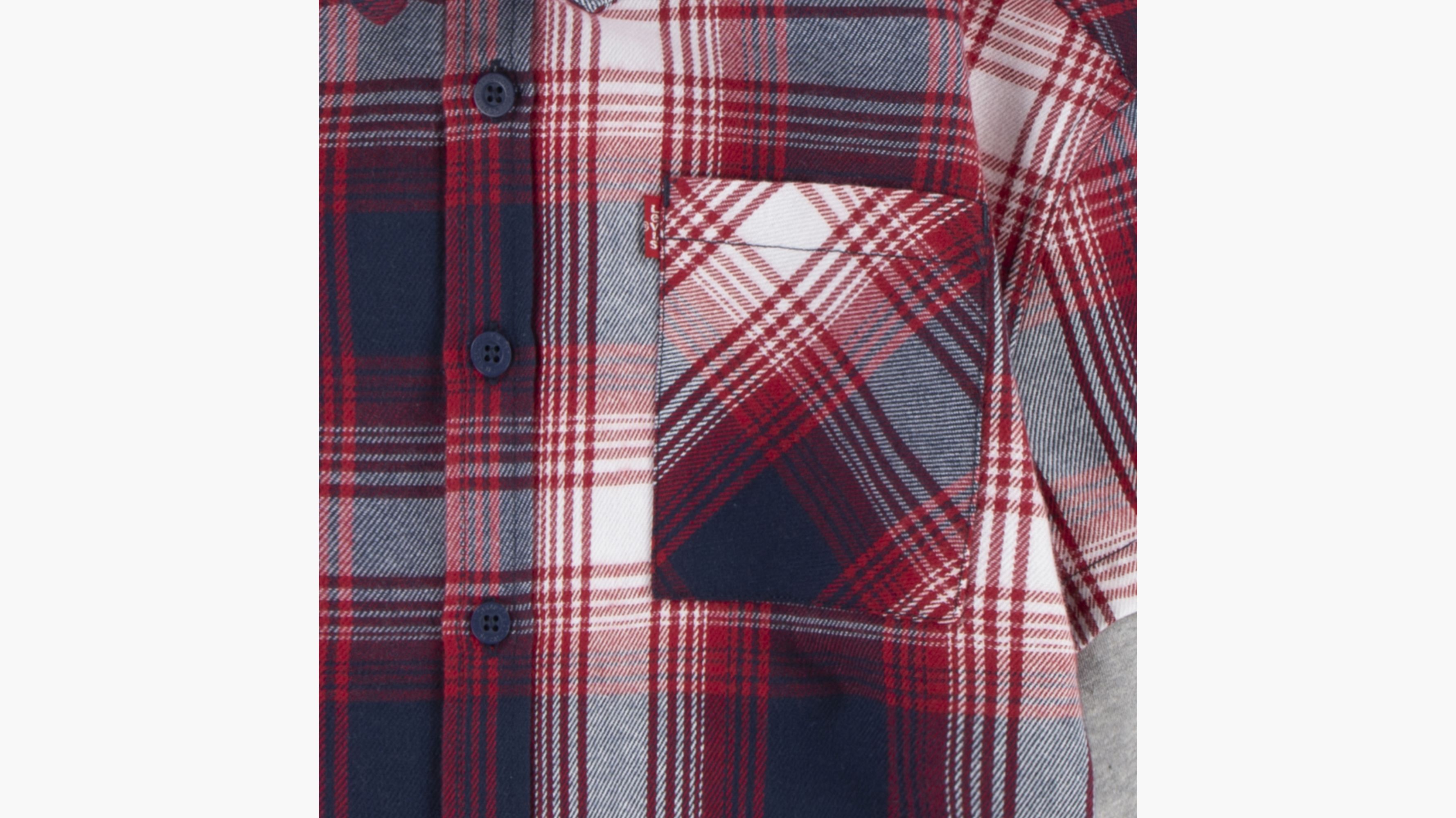 Hooded Woven Shirt Big Boys 8-20 - Red | Levi's® US