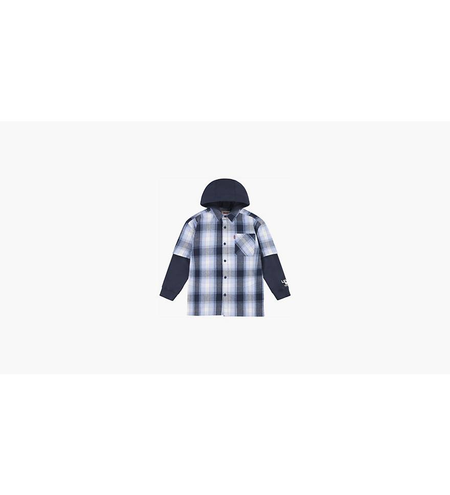 Hooded Woven Shirt Big Boys 8-20 - Blue | Levi\'s® US