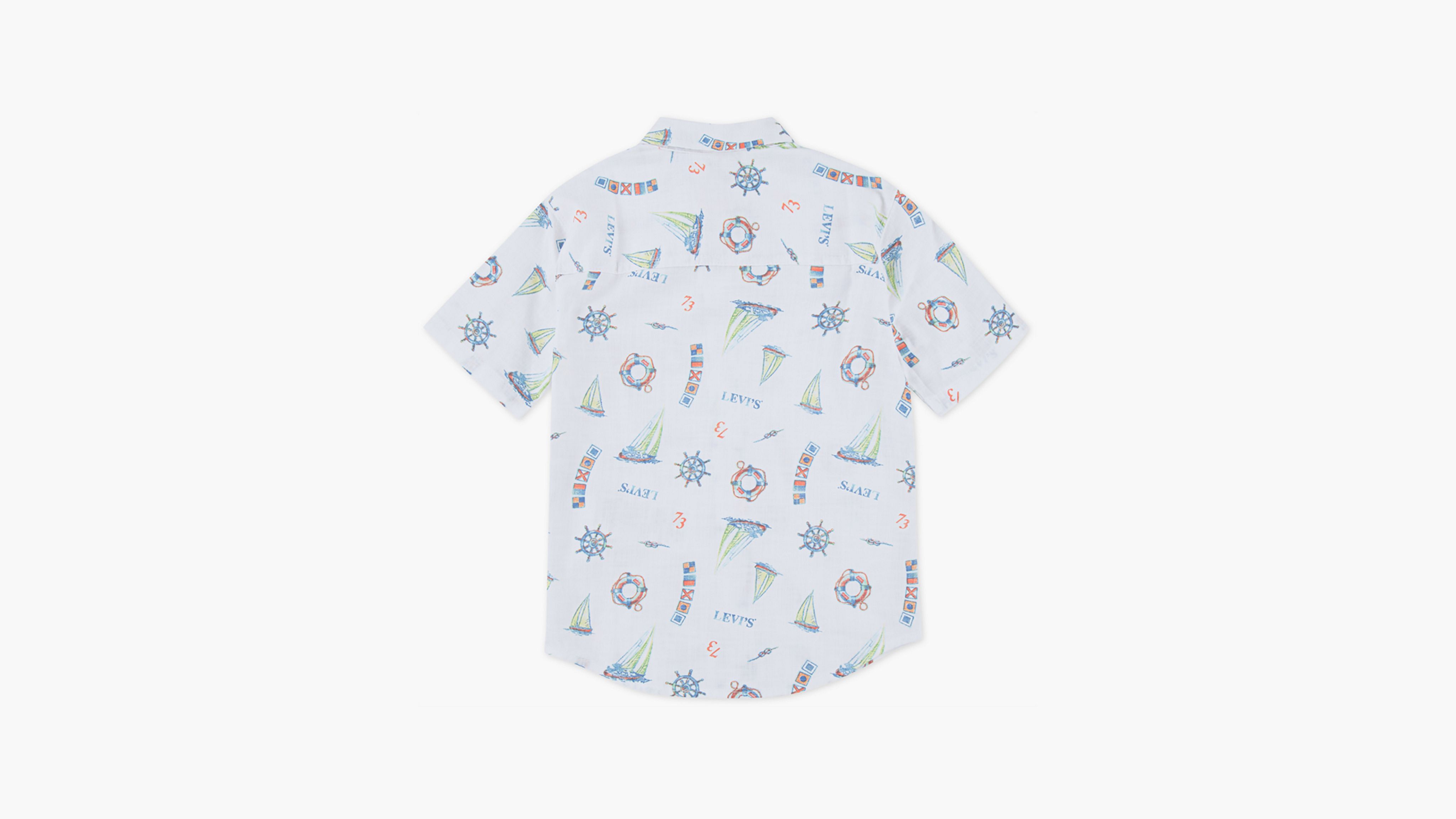 Levi's Slub Texture Woven Shirt Little Boys 4-7x 7 In Multi