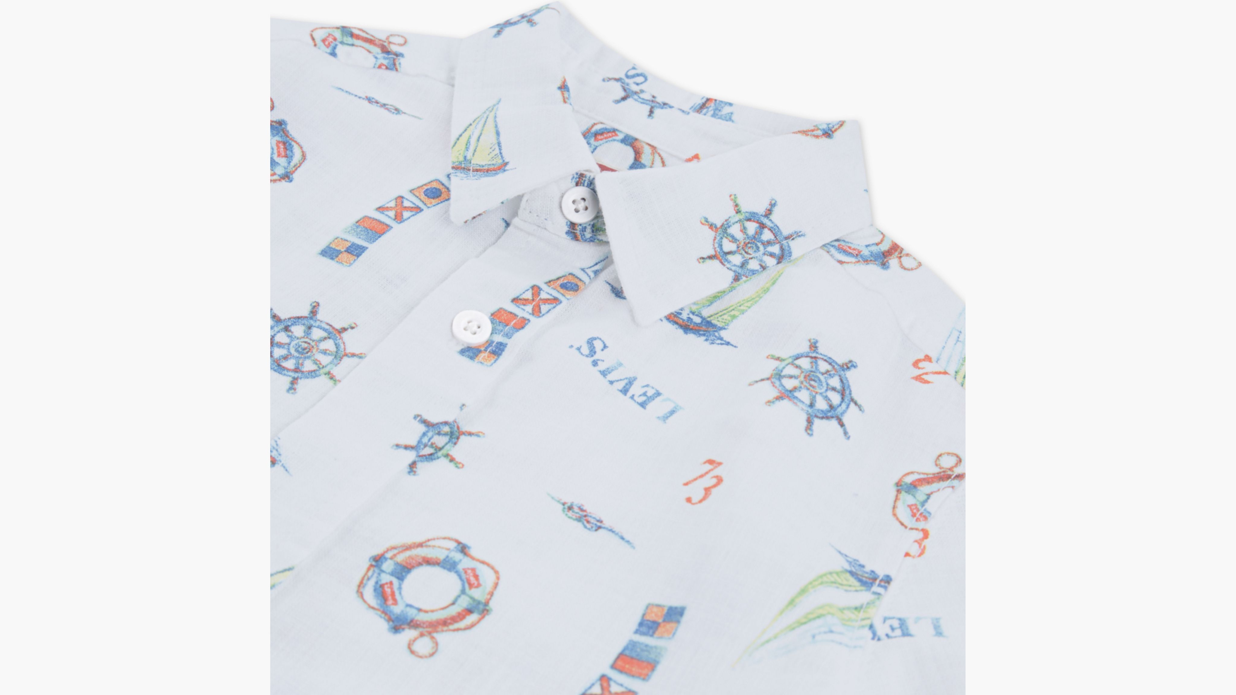 Levi's Slub Texture Woven Shirt Little Boys 4-7x 7 In Multi