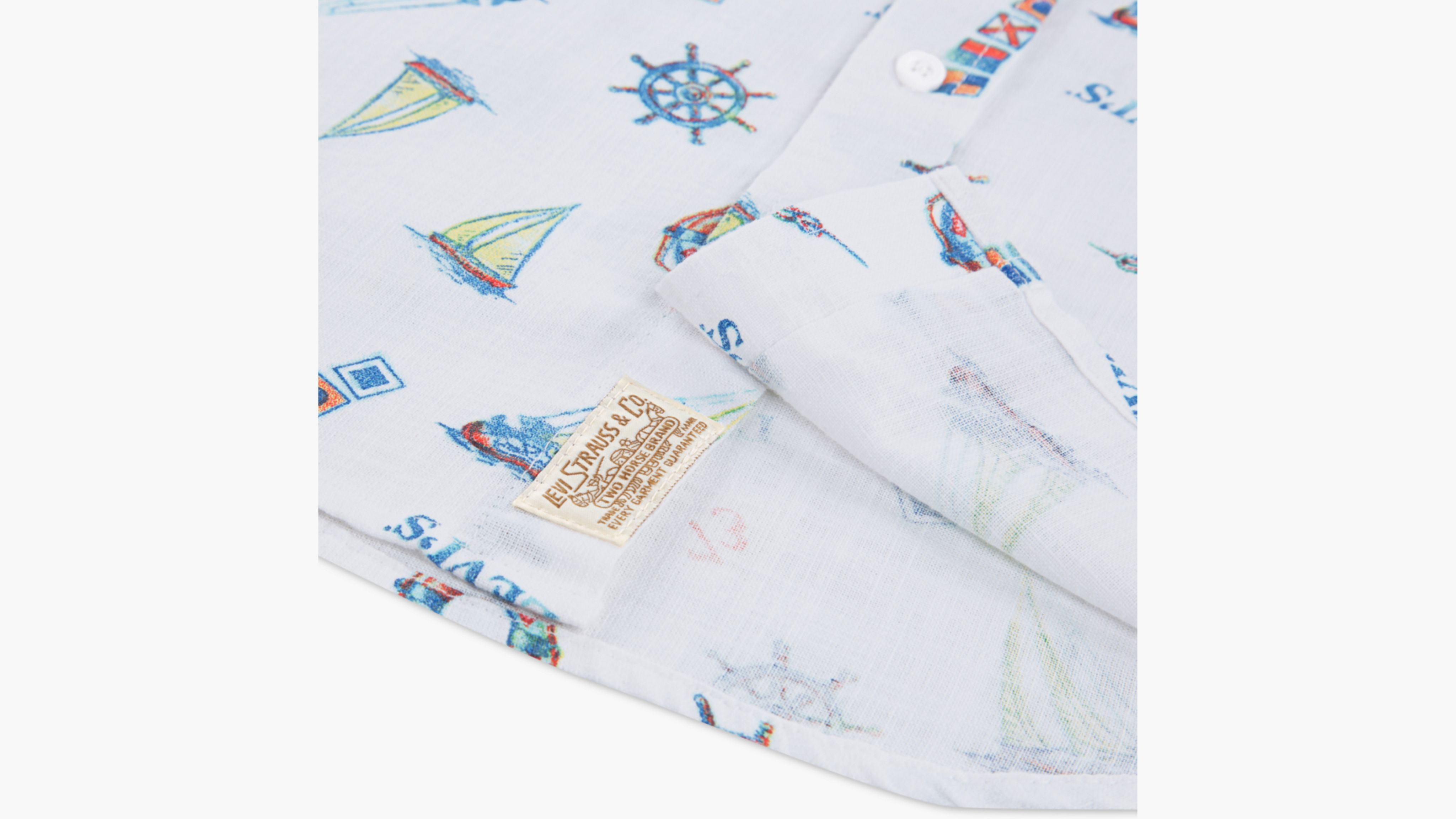 Levi's Slub Texture Woven Shirt Little Boys 4-7x 7 In Multi