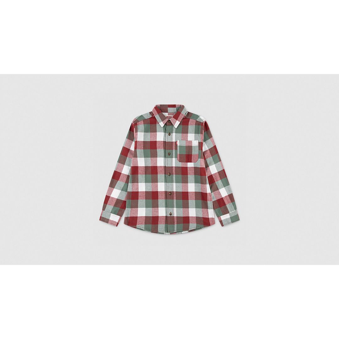 Levi's Levis Buffalo Check Flannel Shirt Big Boys S-xl S In Multi