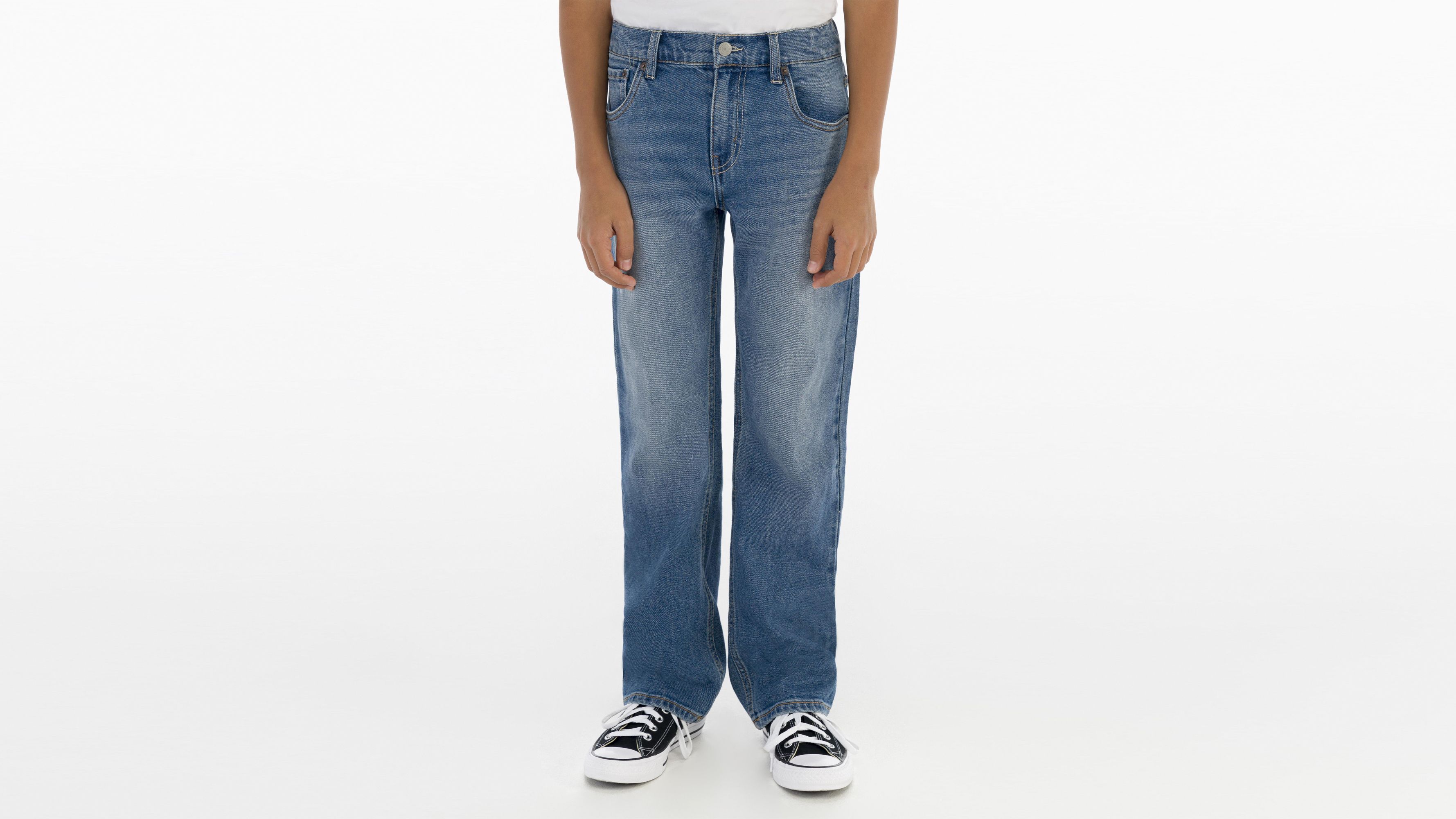 551™ Z Authentic Straight Jeans Big Boys 8-20 - Medium Wash | Levi's® US, image size:2000x2500