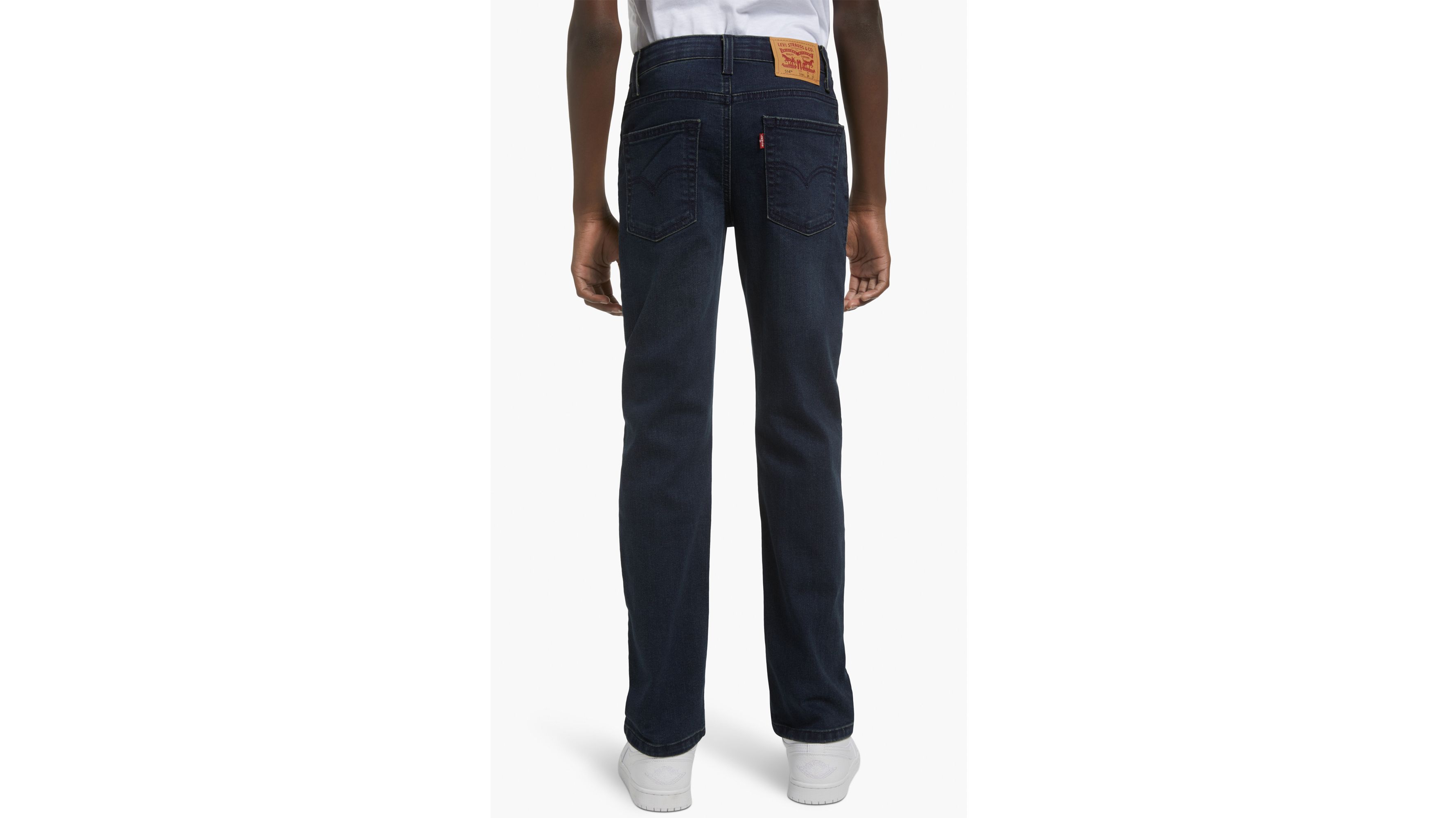 Levi's 514 Straight Fit Performance Jeans Big Boys 8-20 12 In Black