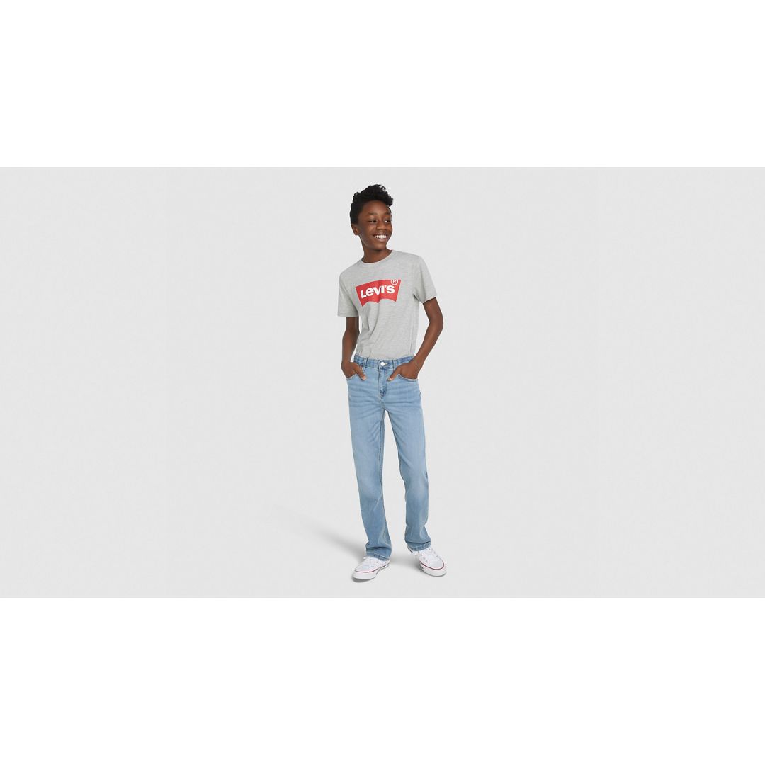 Levi's 514 Straight Fit Performance Jeans Big Boys 8-20 20 In Blue