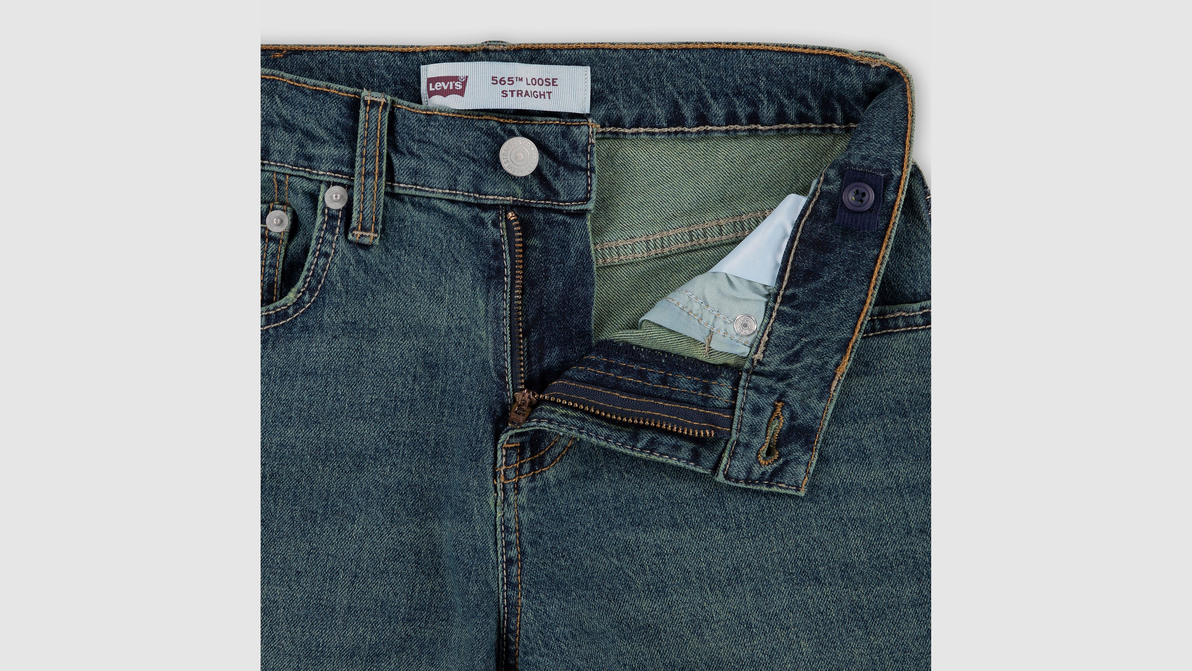 Levi's 565 Loose Straight Jeans Big Boys 8-20 18 In Blue