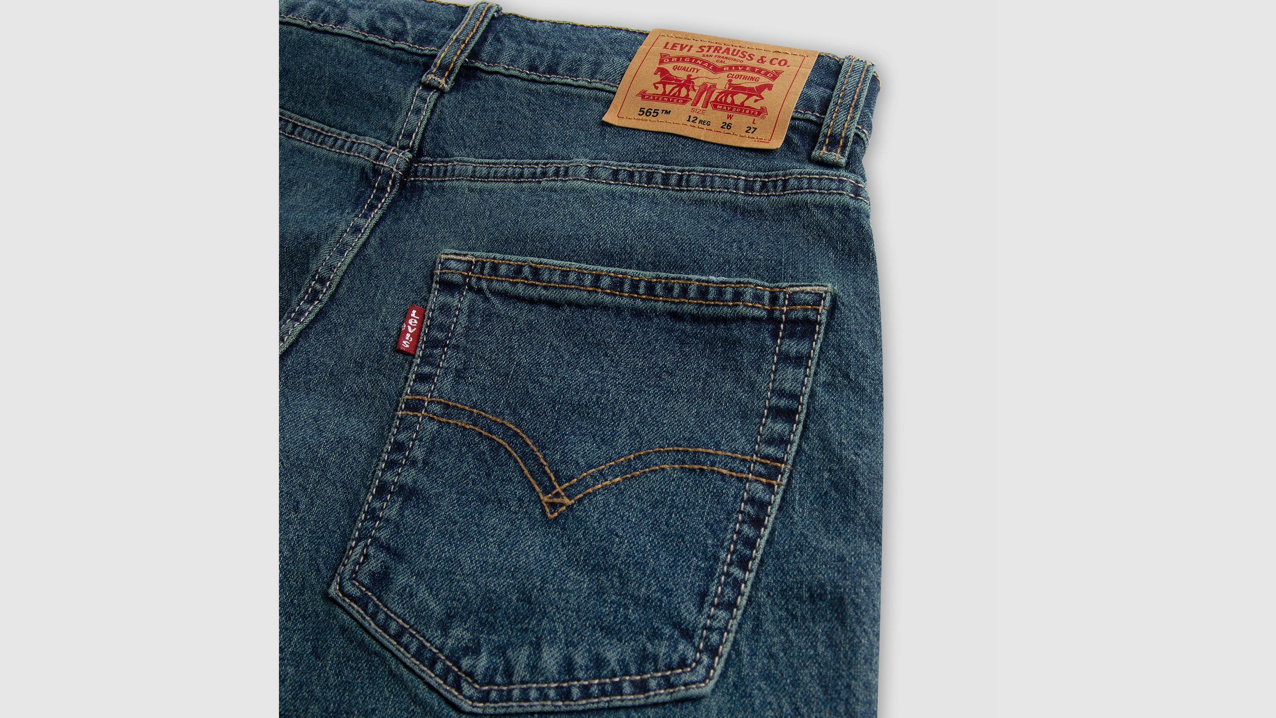 Levi's 565 Loose Straight Jeans Big Boys 8-20 18 In Blue