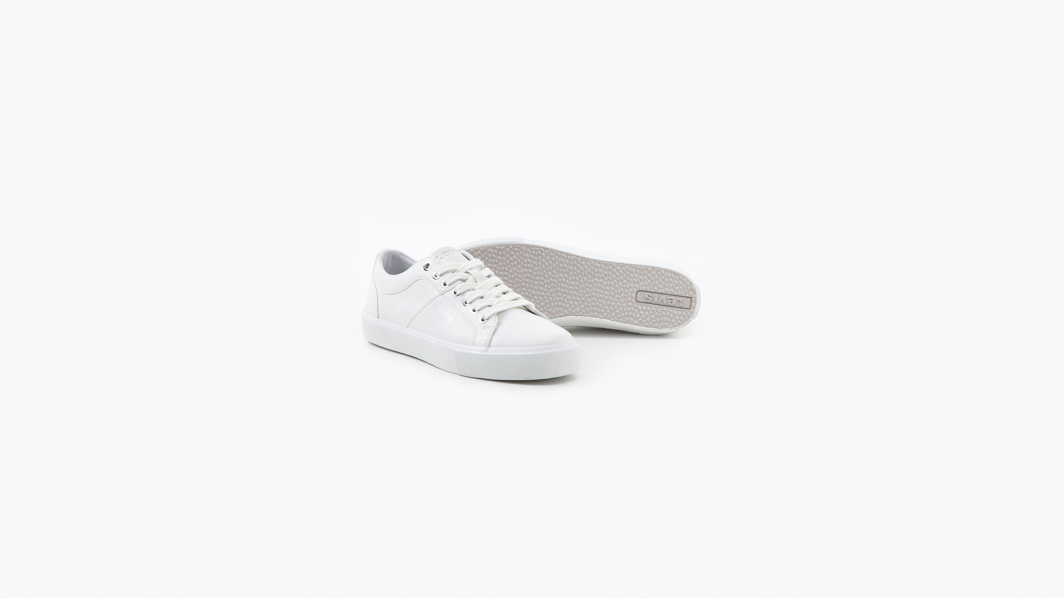 Levis white shop leather shoes