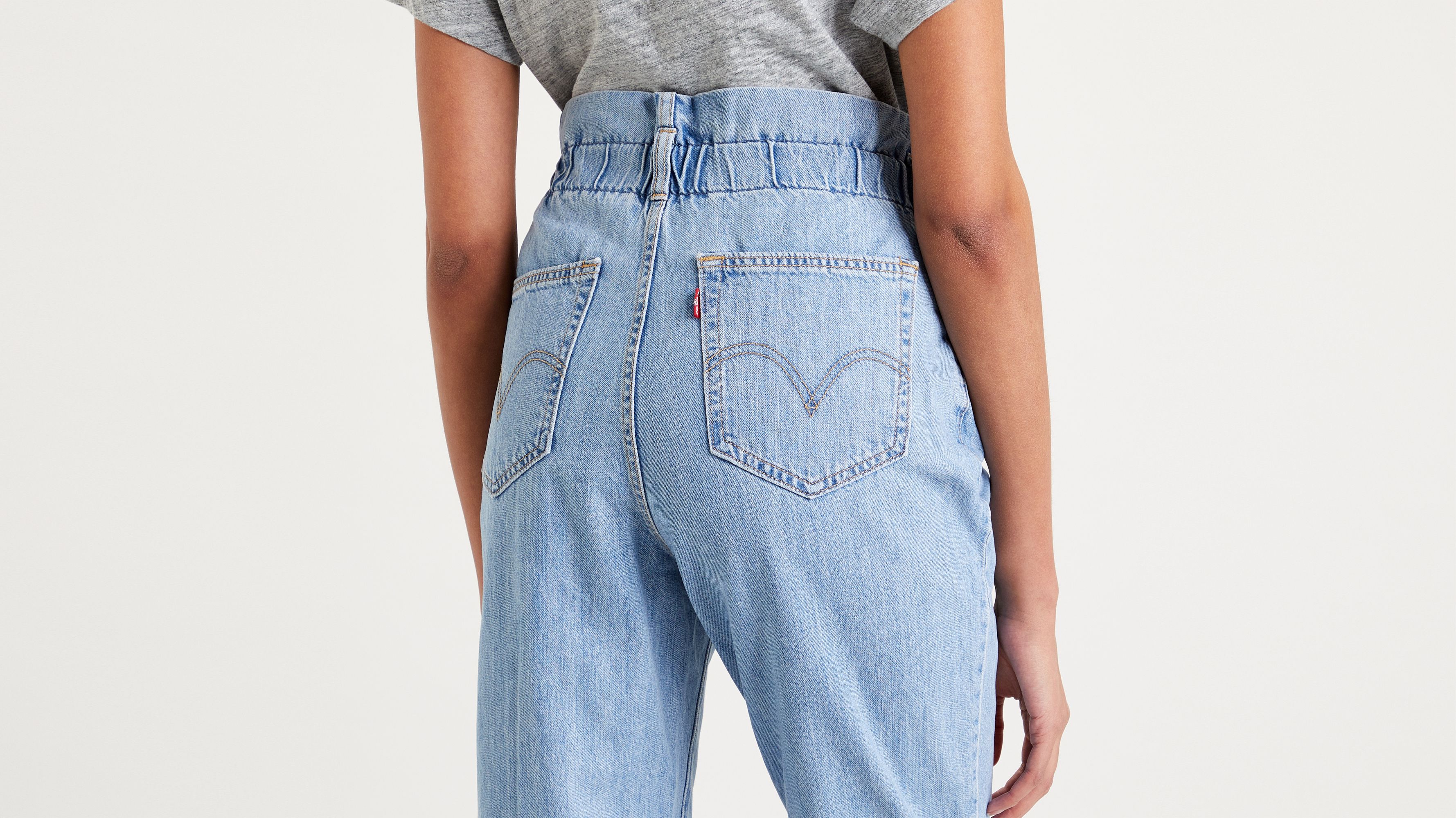 80's High Rise Paperbag Taper Pants 4