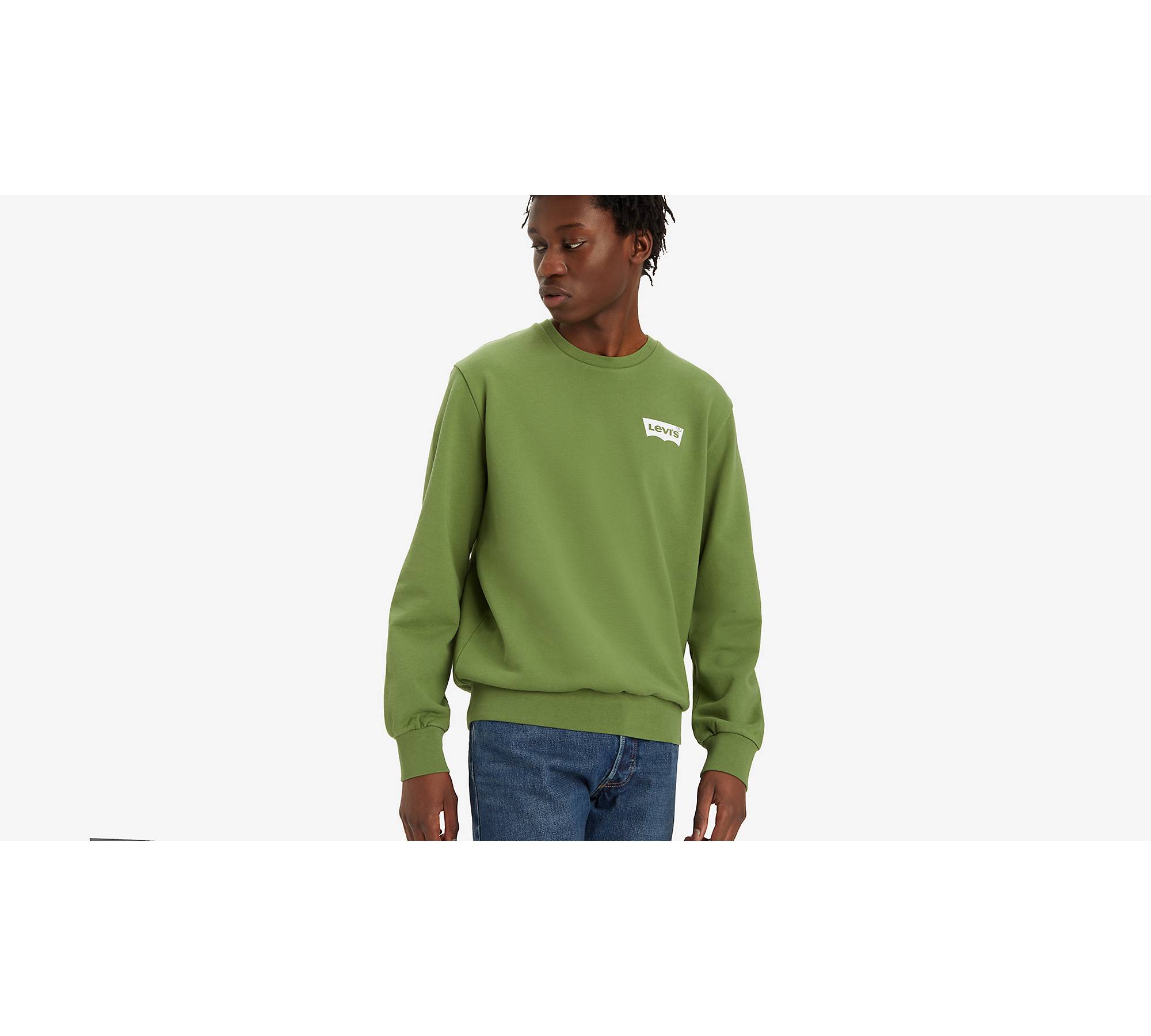 Standard Fit Sweatshirt mit Rundhalsausschnitt und Grafik 1