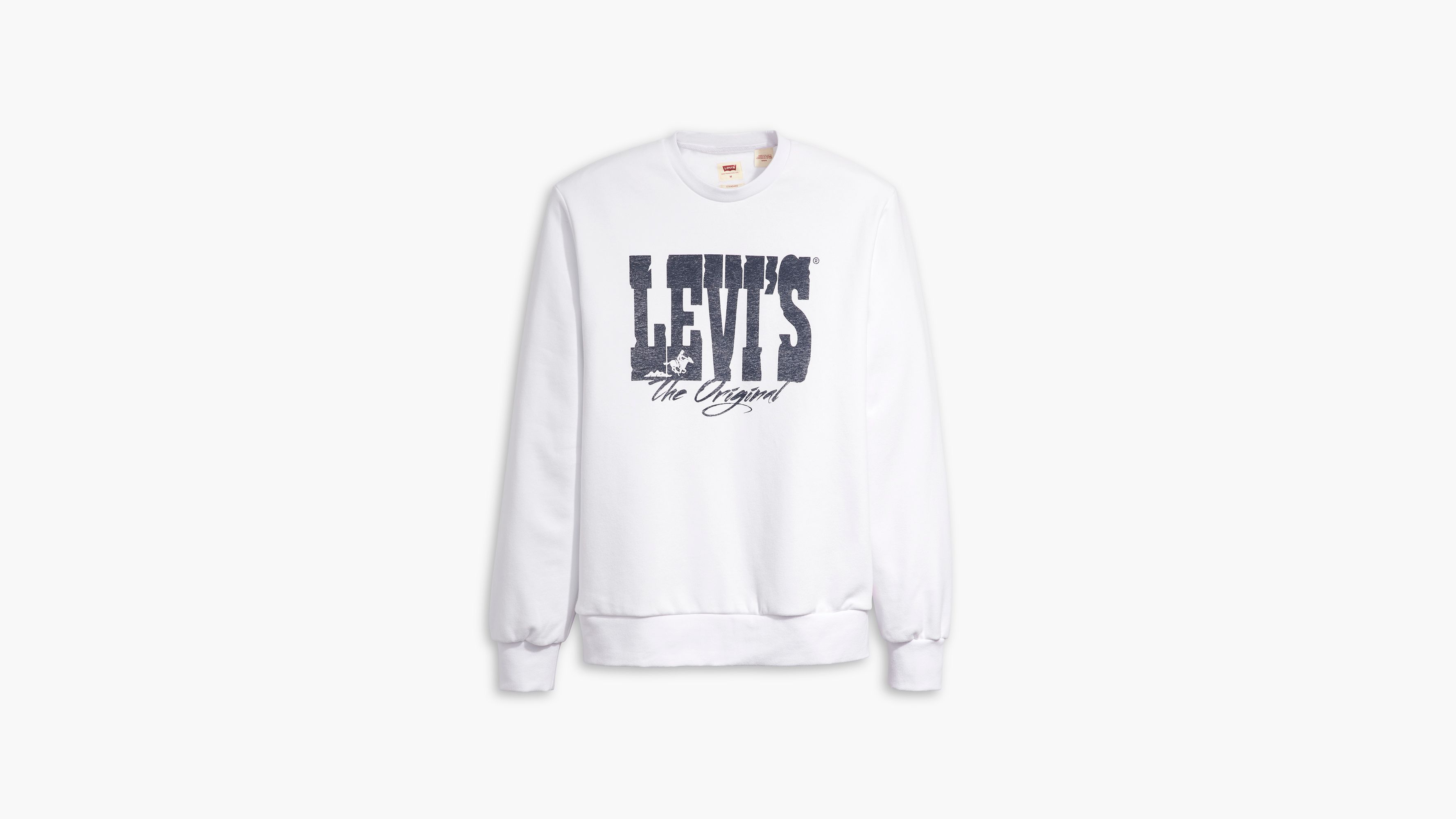 Relaxed Graphic Crewneck Sweatshirt - White