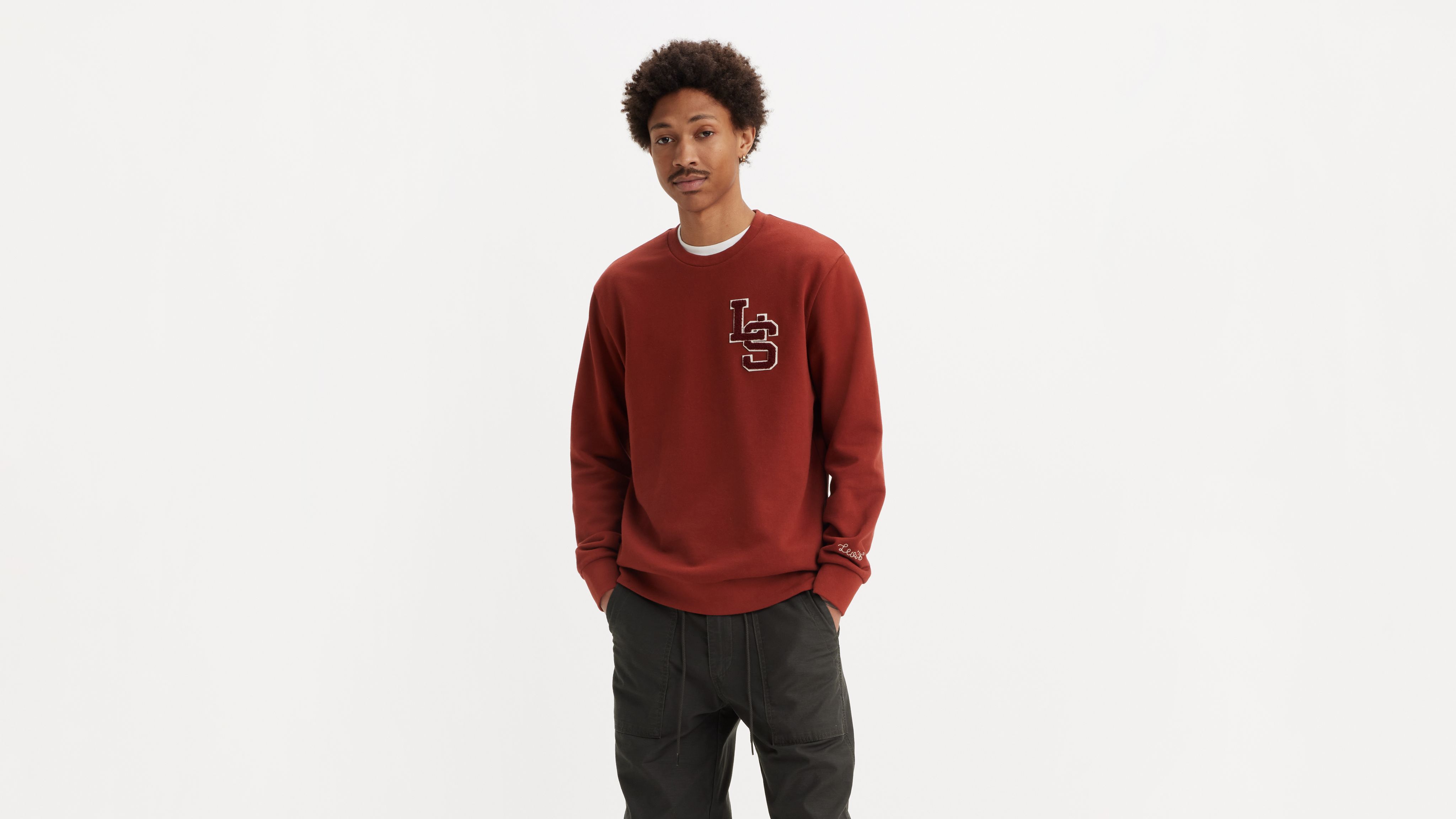 Standard Fit Graphic Crewneck Sweatshirt - Red | Levi's® US
