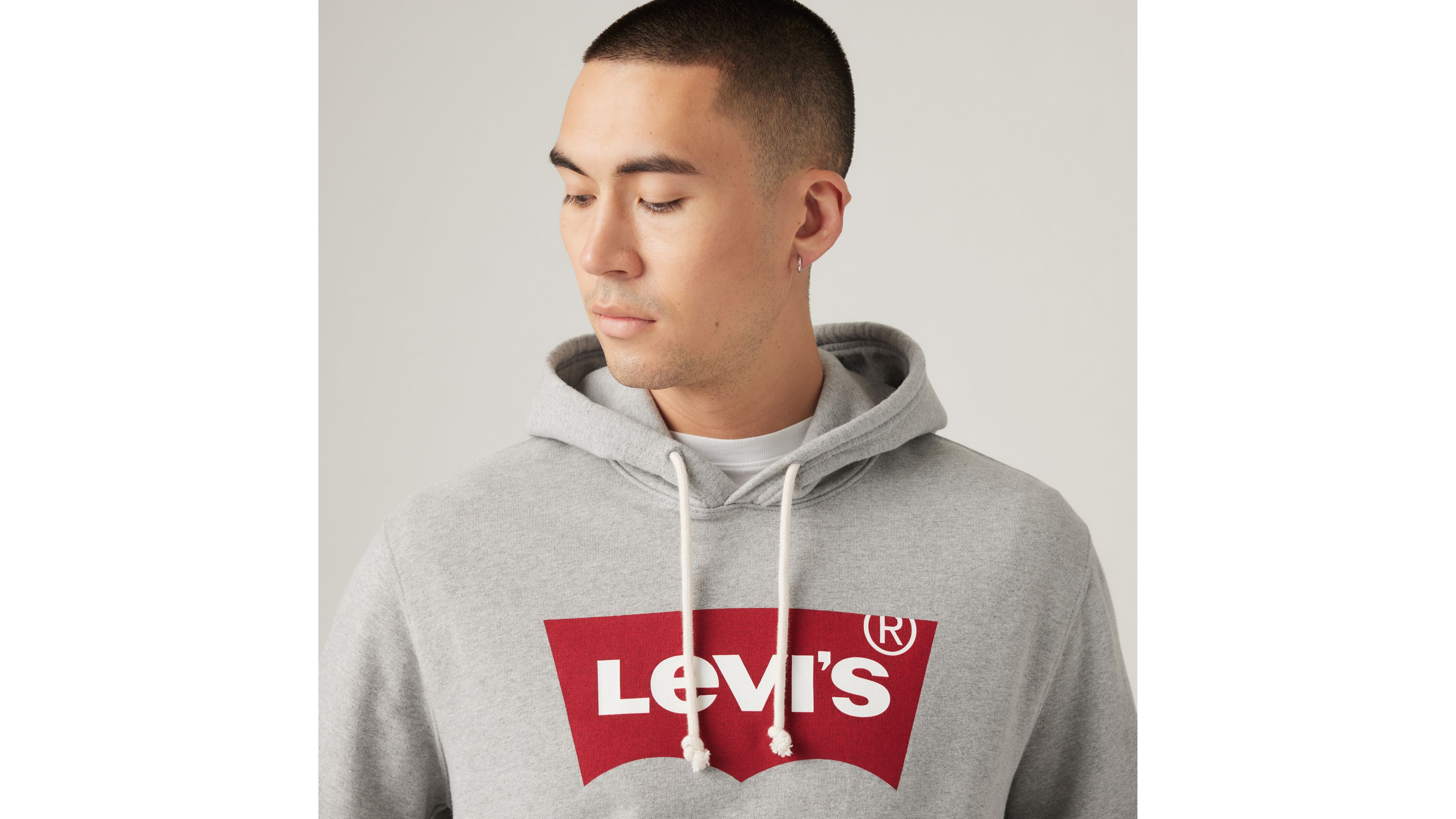 Red levis hoodie clearance