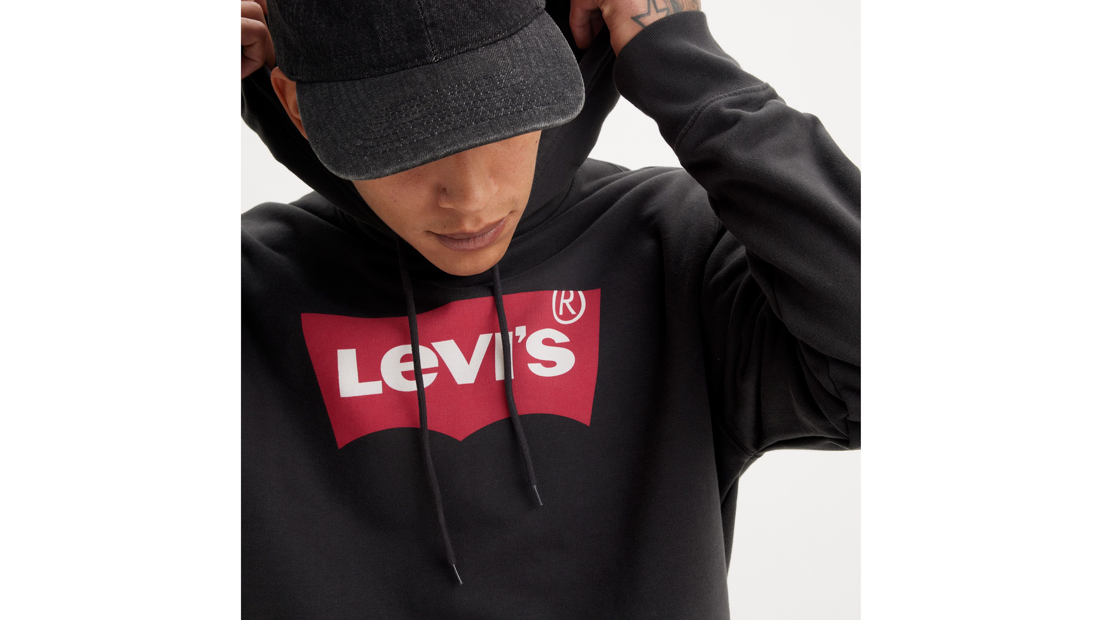 Levi's® Logo Hoodie - Black | Levi's® US