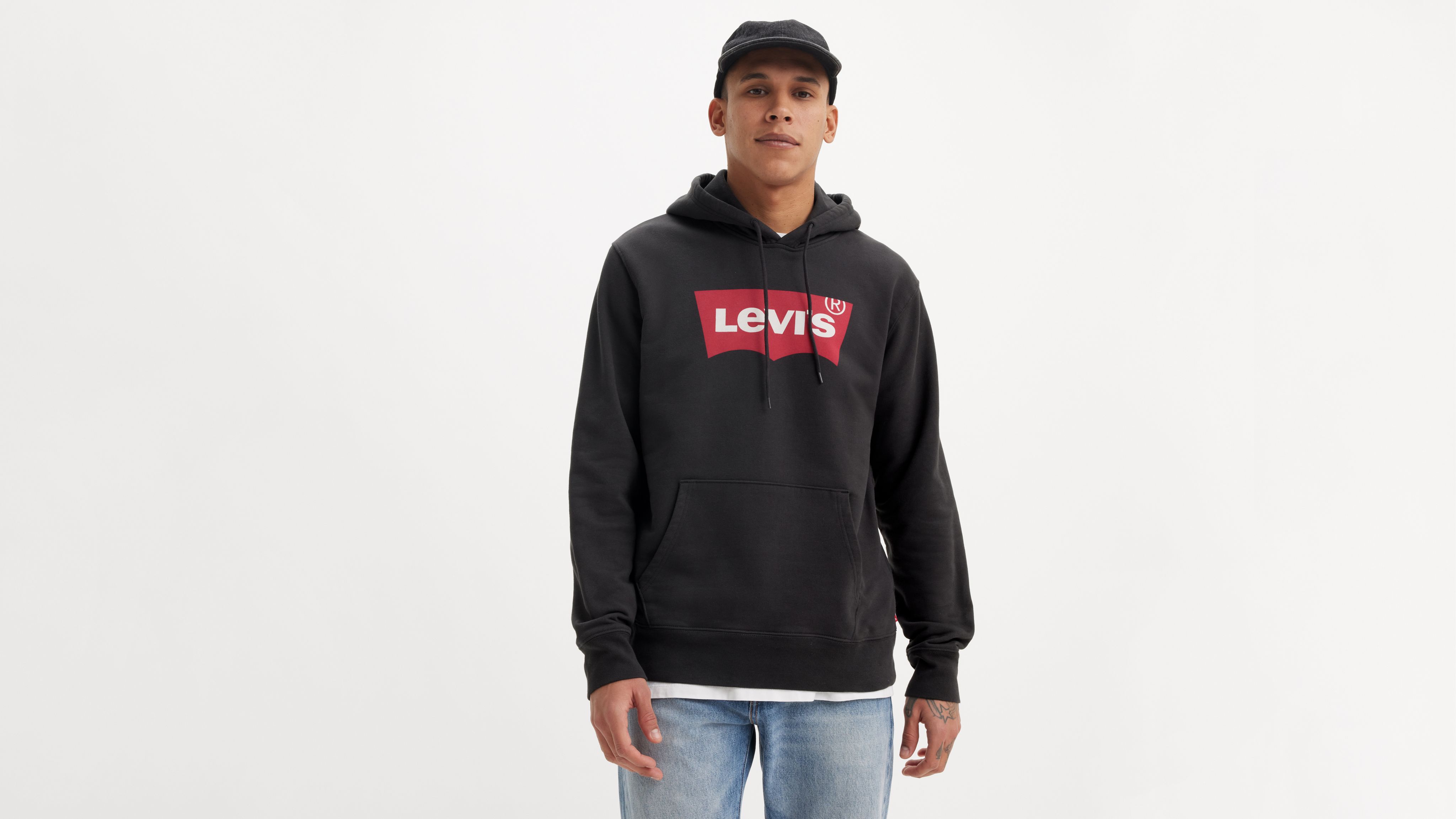 Levi's® Logo Hoodie - Black | Levi's® US