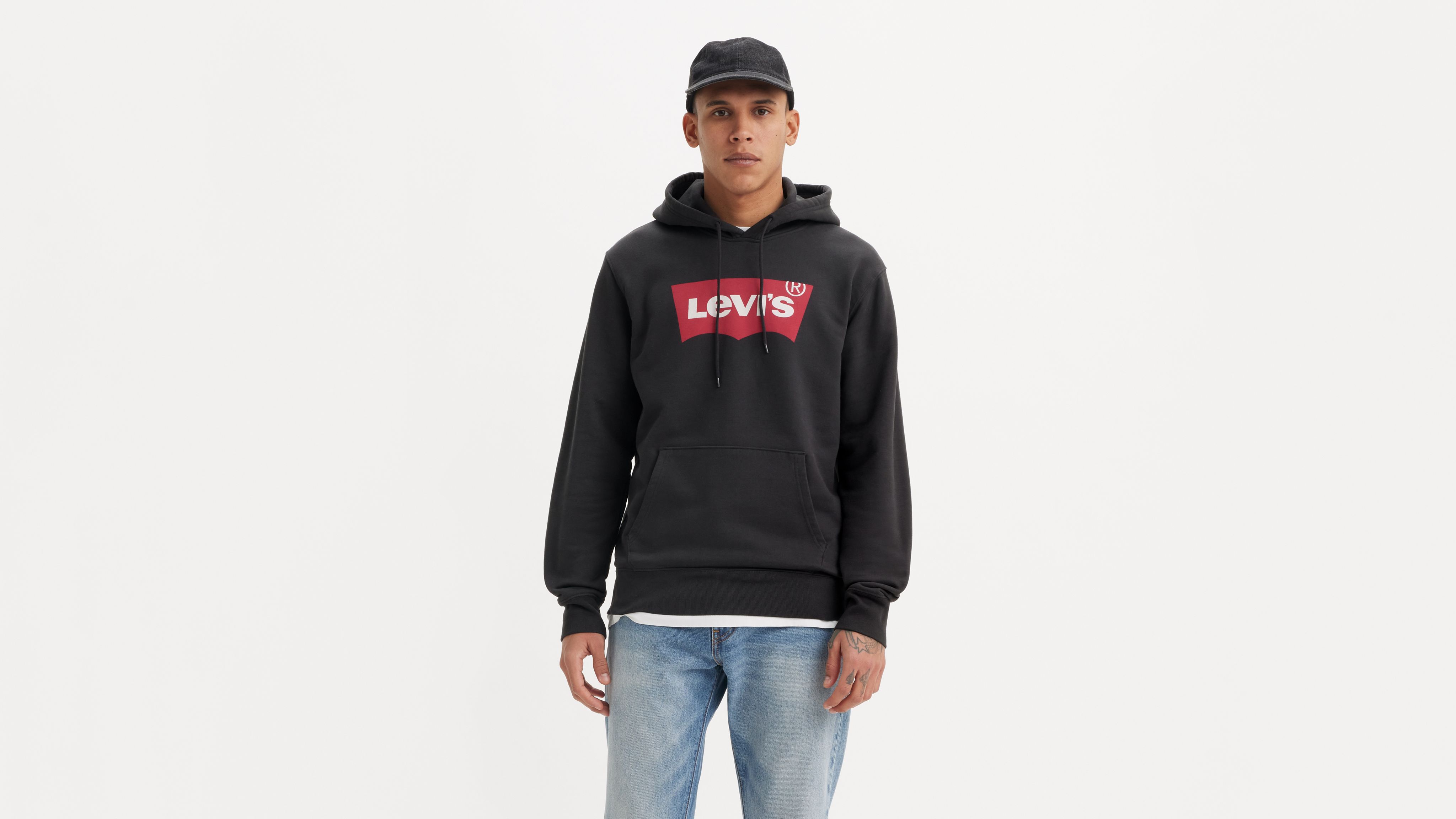 Levi's® Logo Hoodie - Black | Levi's® US