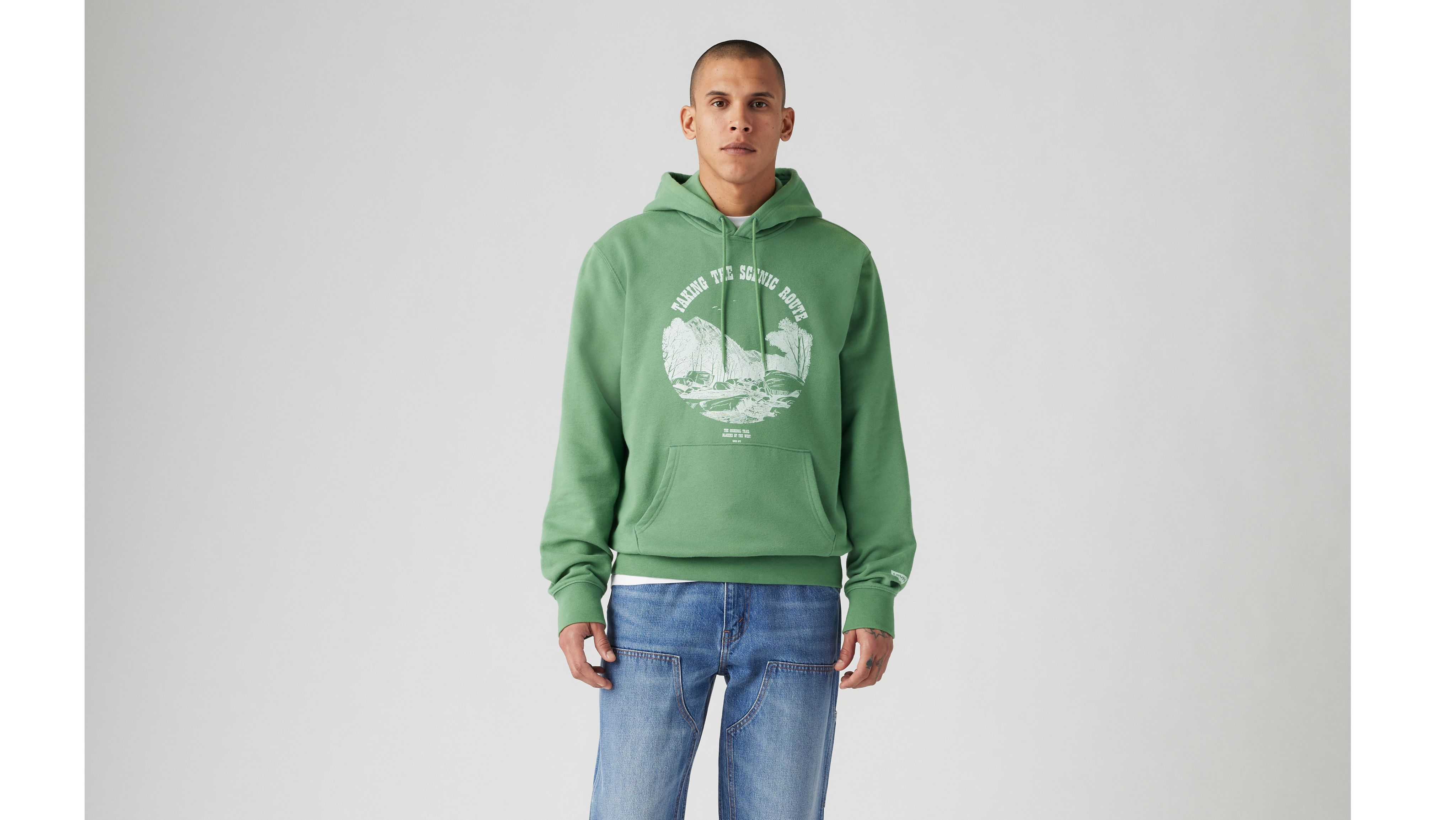 Standard Fit Graphic Hoodie Sweatshirt