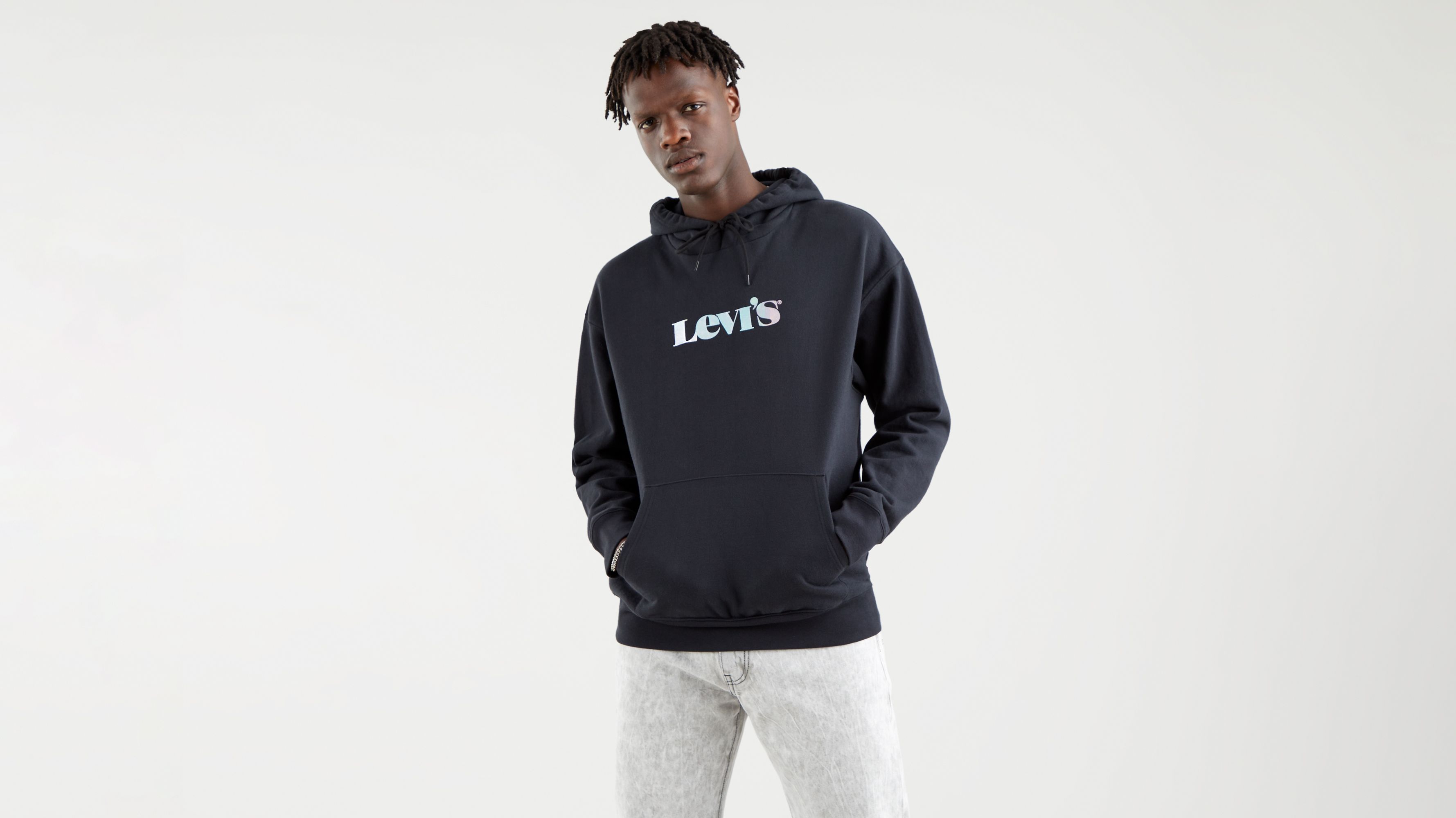 Felpa con cappuccio rilassata stampata 1