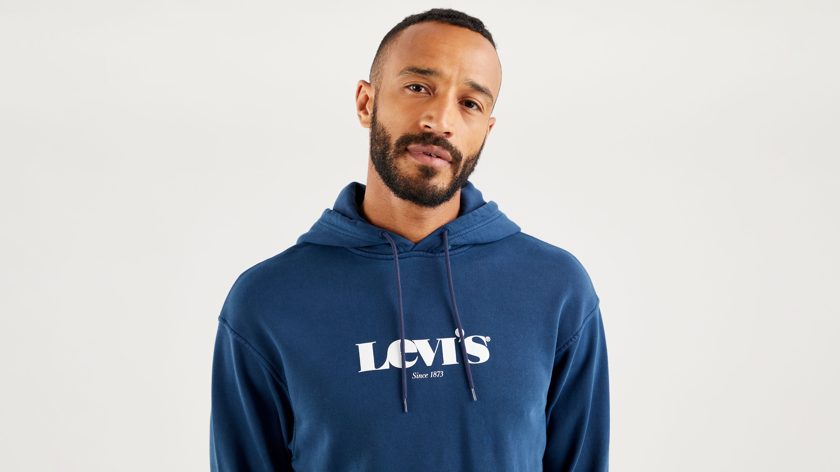 blue levi hoodie