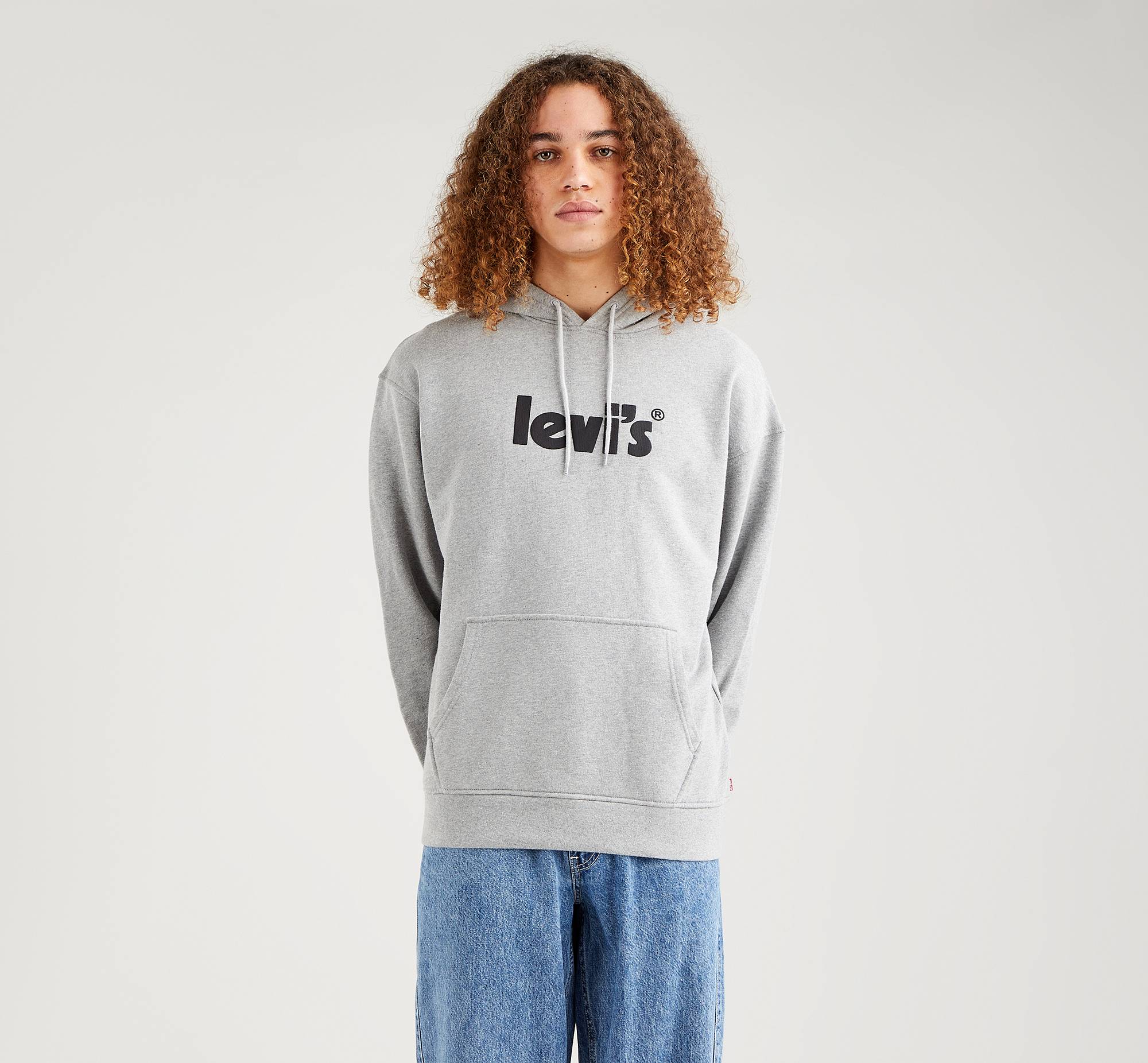 lv hoodie grey