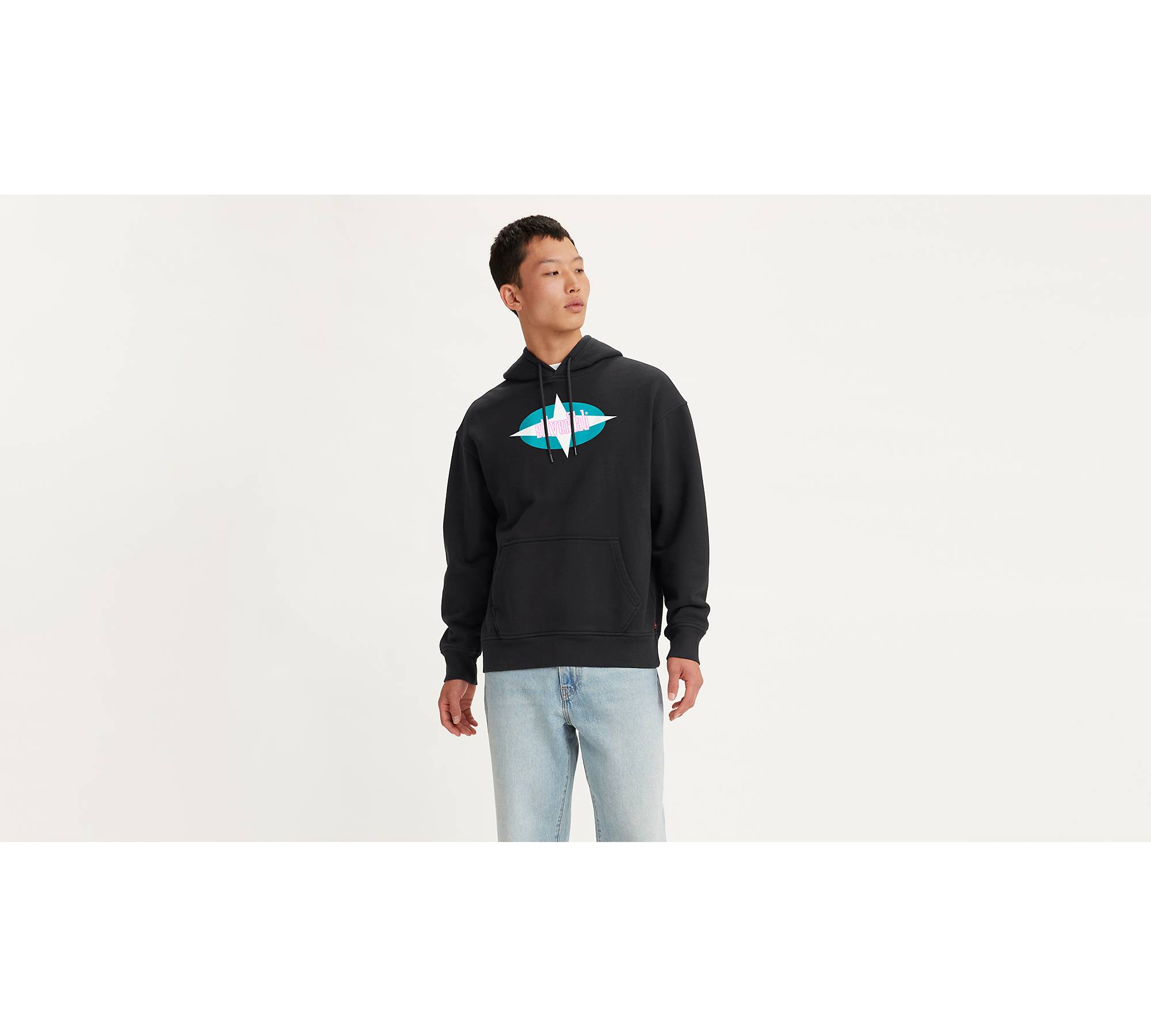 Relaxed Graphic Hoodie Sweatshirt Black | Levi's® US