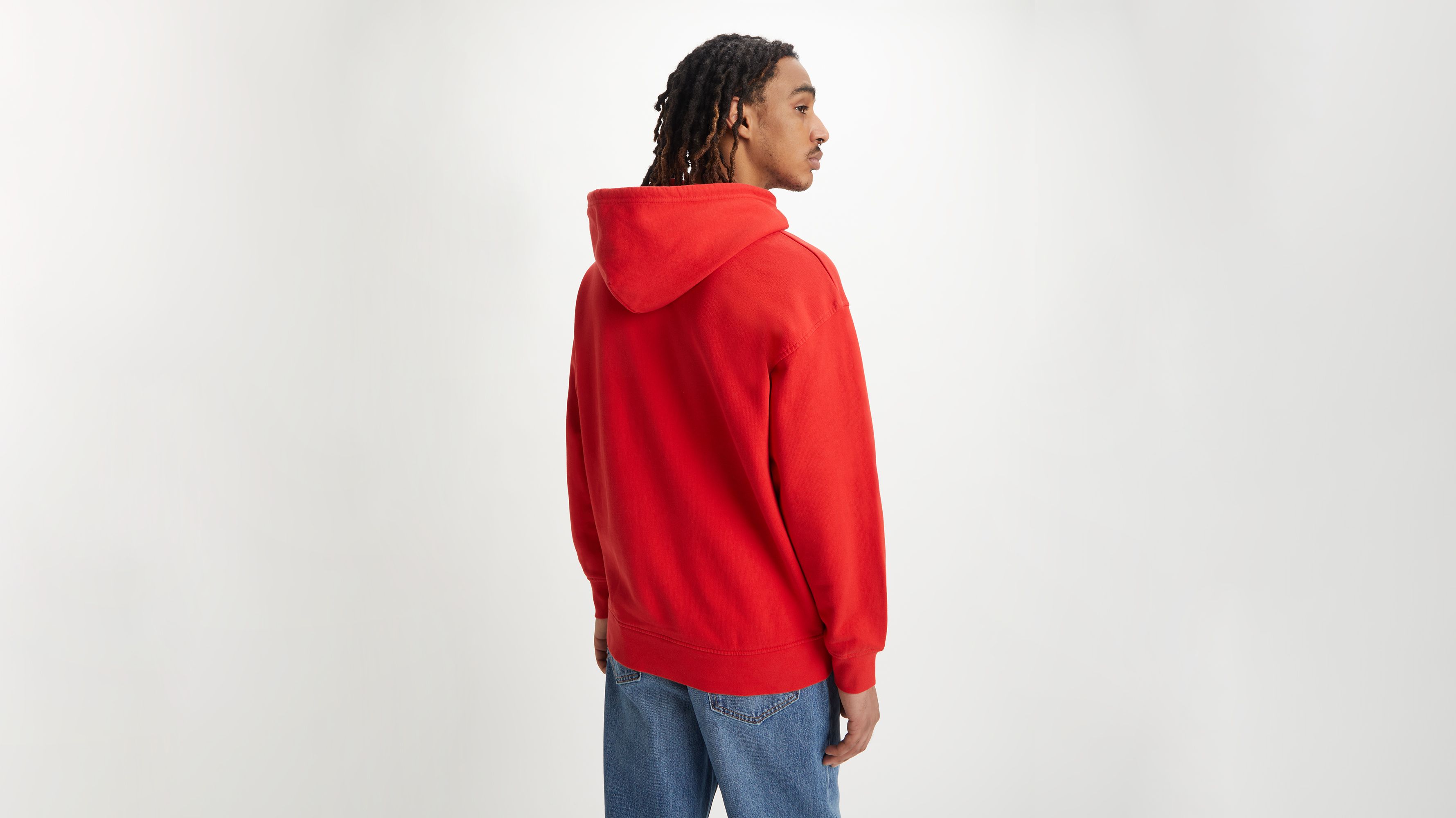 Felpa con cappuccio rilassata stampata 2